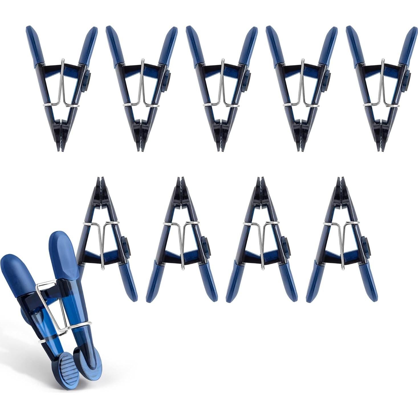 Clip de Bolsa con Imán Cook with Color - Paquete de 10 Azul