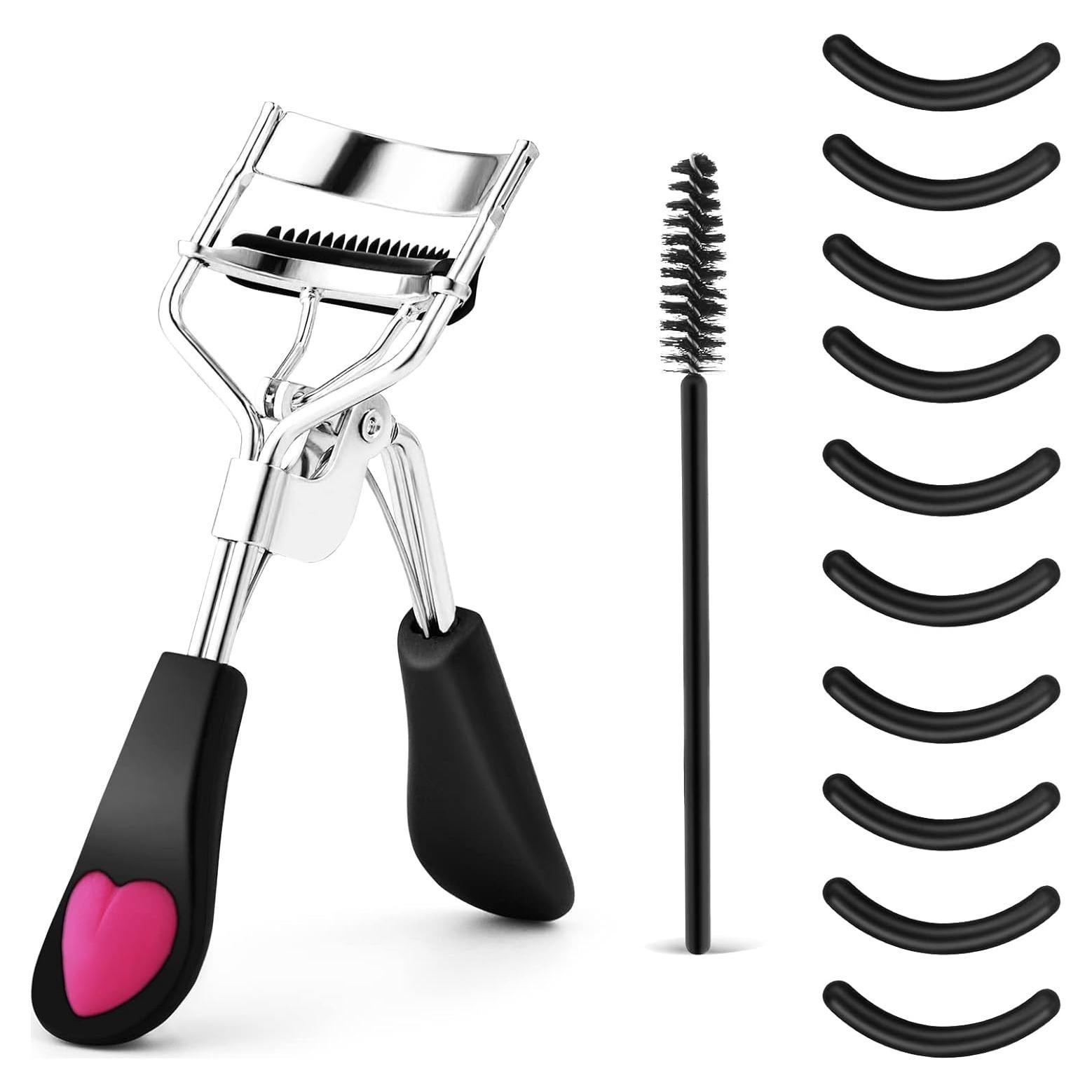 Rizador de Pestañas WLLHYF Profesional con Peine y Accesorios