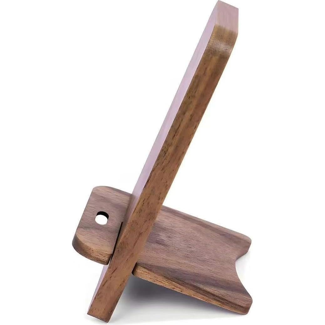 Soporte de Teléfono de Madera Sólida Abbolinxus - Nogal