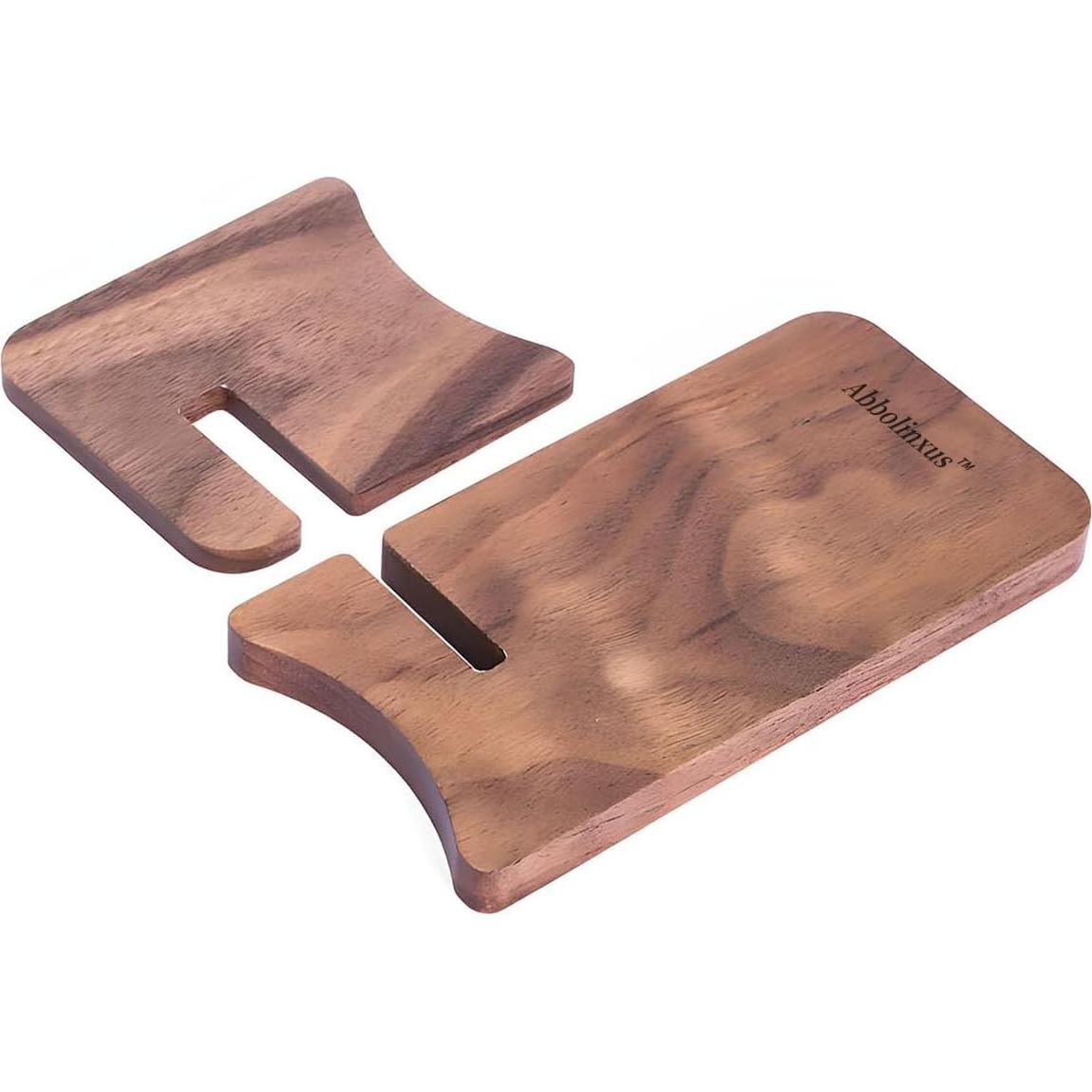 Soporte de Teléfono de Madera Sólida Abbolinxus - Nogal