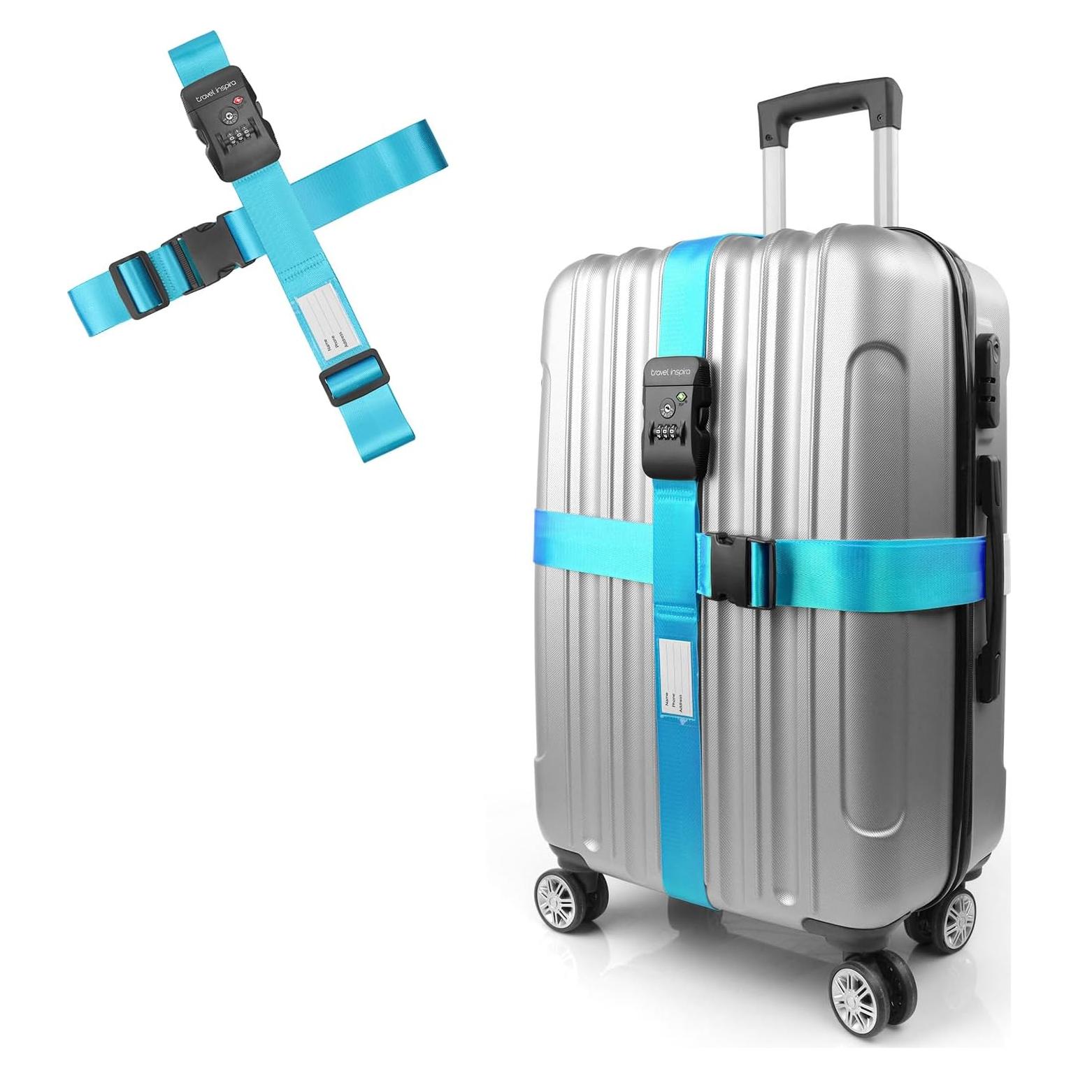 Correas de Equipaje Travel Inspira con Candado TSA Azul 120-205 cm