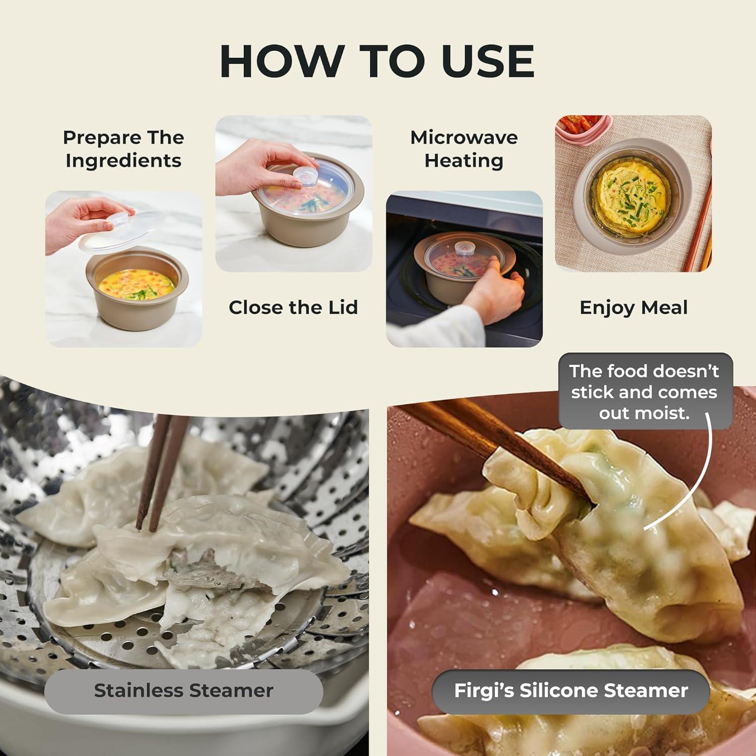 Vaporera de Silicona 40oz Amarillo SHINSUNG para Microondas