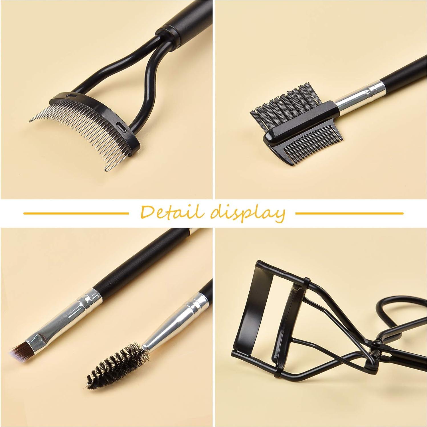 Juego de Herramientas de Maquillaje EBANKU para Pestañas y Cejas