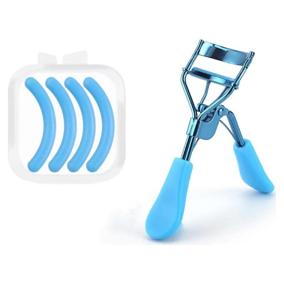 Rizador de Pestañas Kurniso Azul con 4 Almohadillas