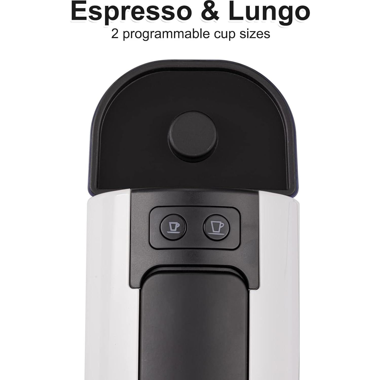 Cafetera Espresso Mini Beanglass 20 Bar 650ml Blanca