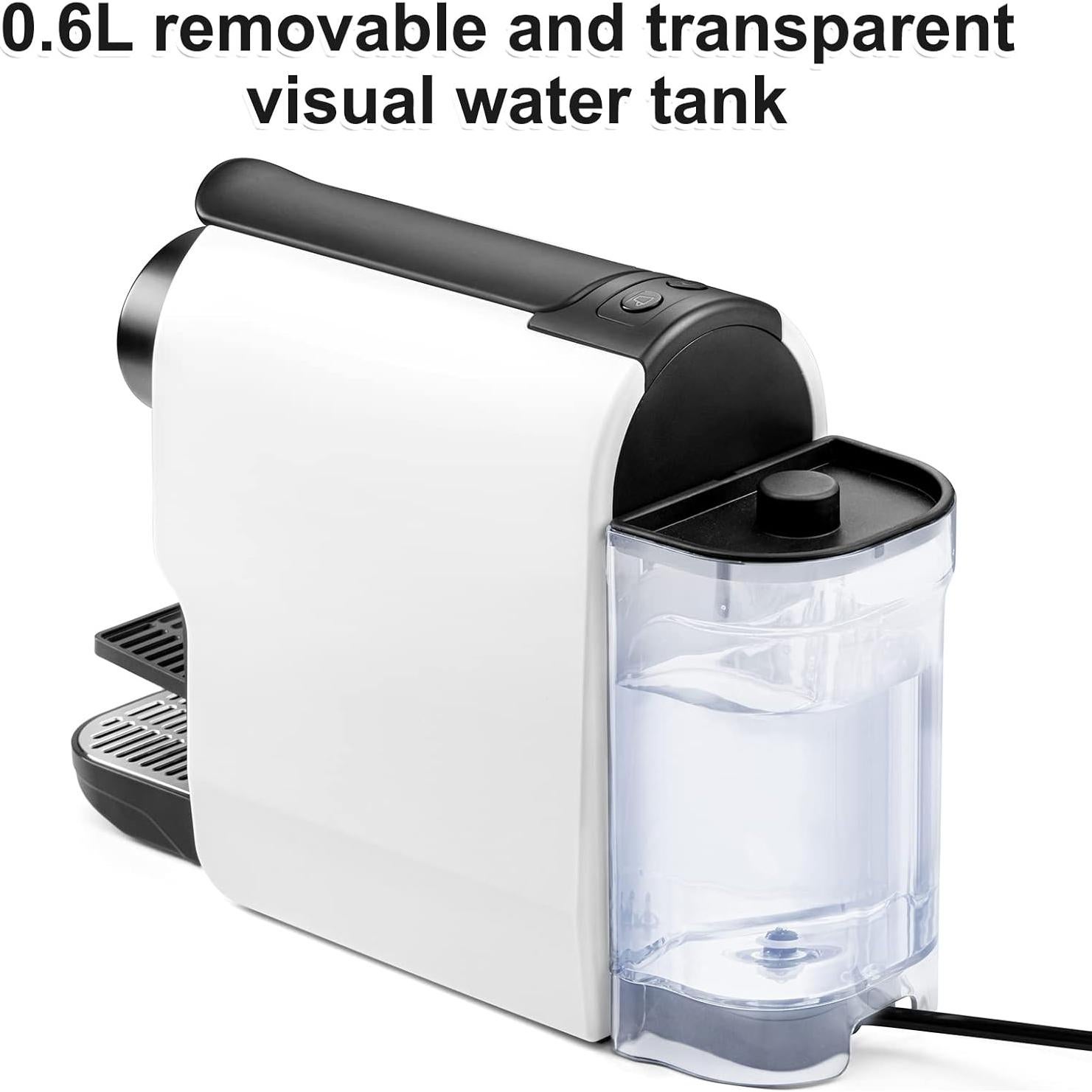 Cafetera Espresso Mini Beanglass 20 Bar 650ml Blanca