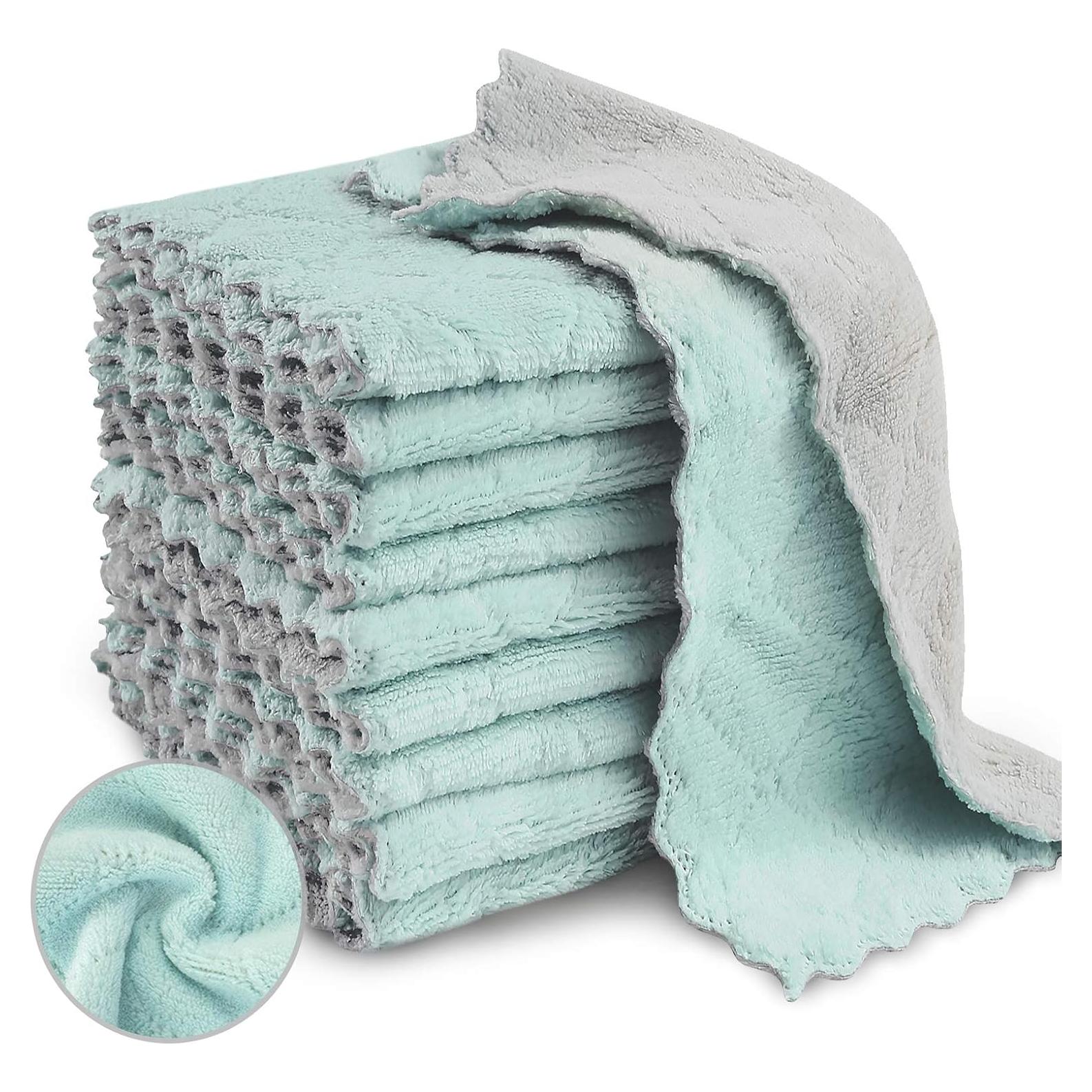 Paquete de 20 paños de cocina Bessrung microfibra 27x16cm