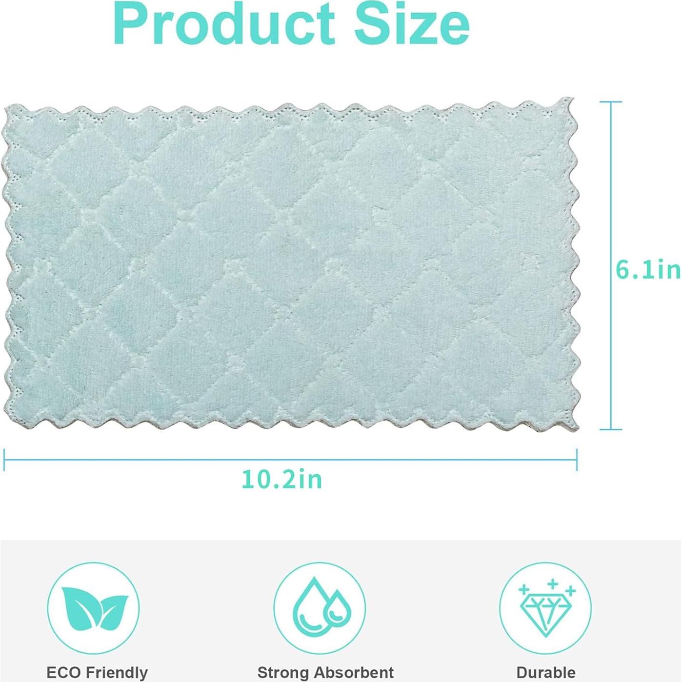 Paquete de 20 paños de cocina Bessrung microfibra 27x16cm