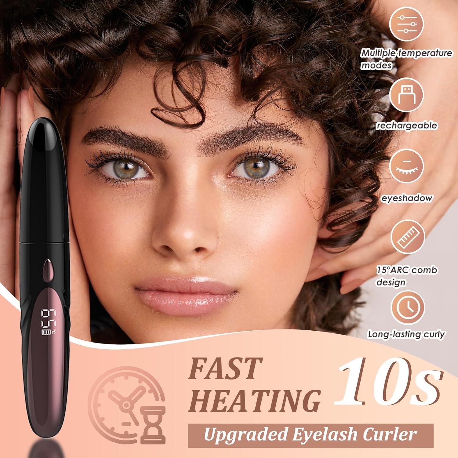 Rizador de Pestañas Eléctrico Gacavks Negro 4 Modos USB