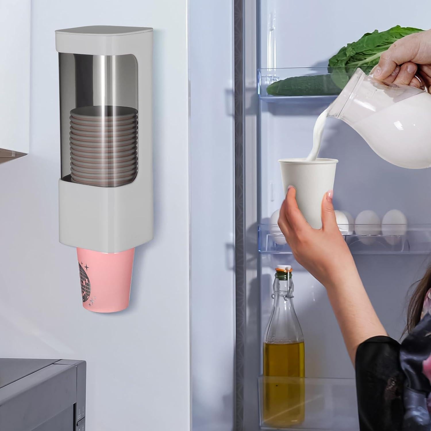 Dispensador de Vasos Molain de Pared para Vasos Desechables 3-5oz