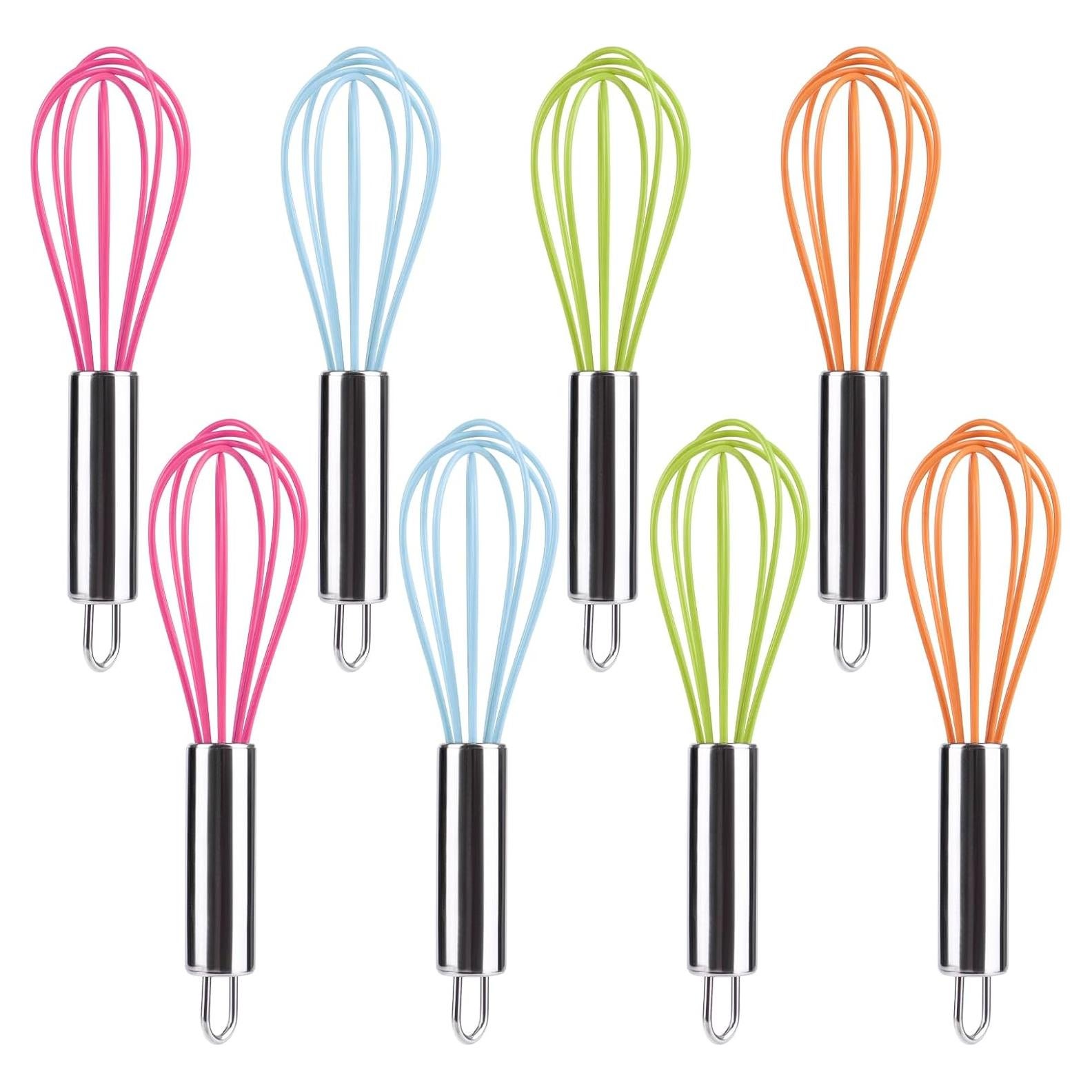 Batidores de Cocina BAEKZ Mini Silicona Acero Inoxidable 15.5cm