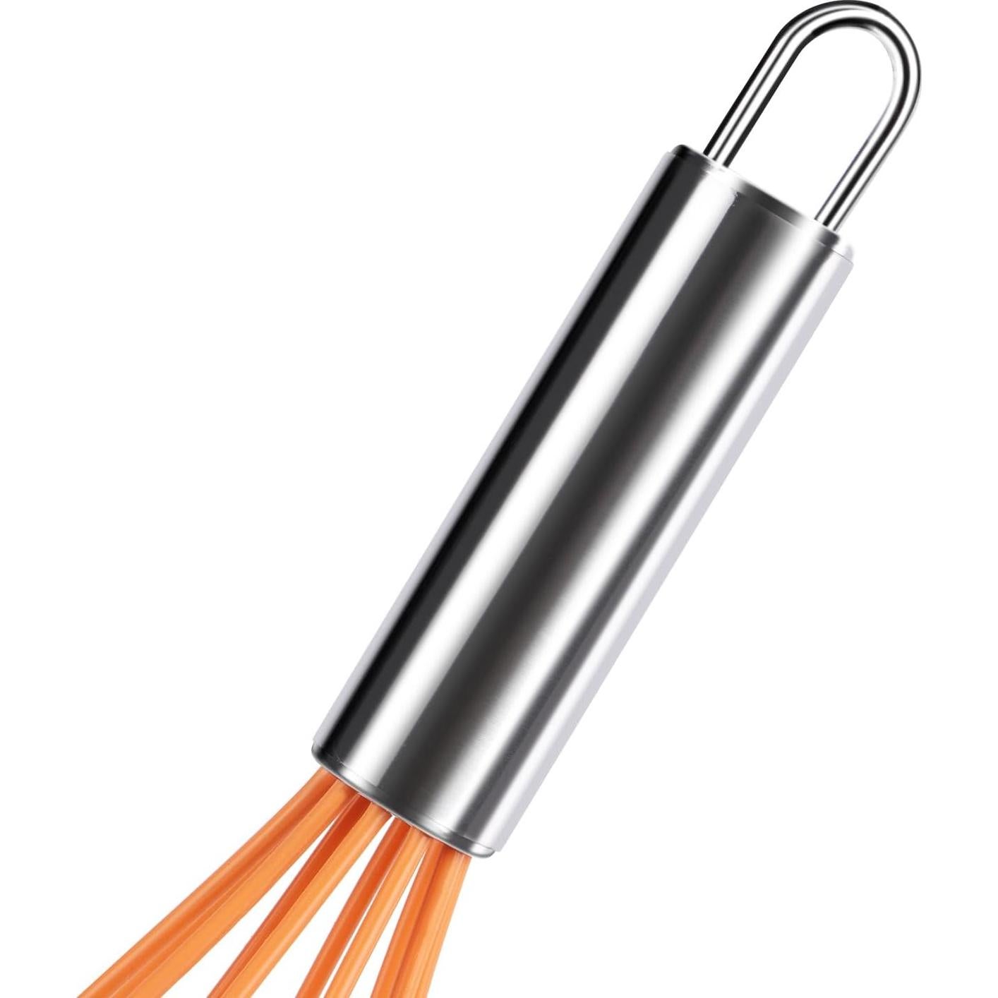 Batidores de Cocina BAEKZ Mini Silicona Acero Inoxidable 15.5cm