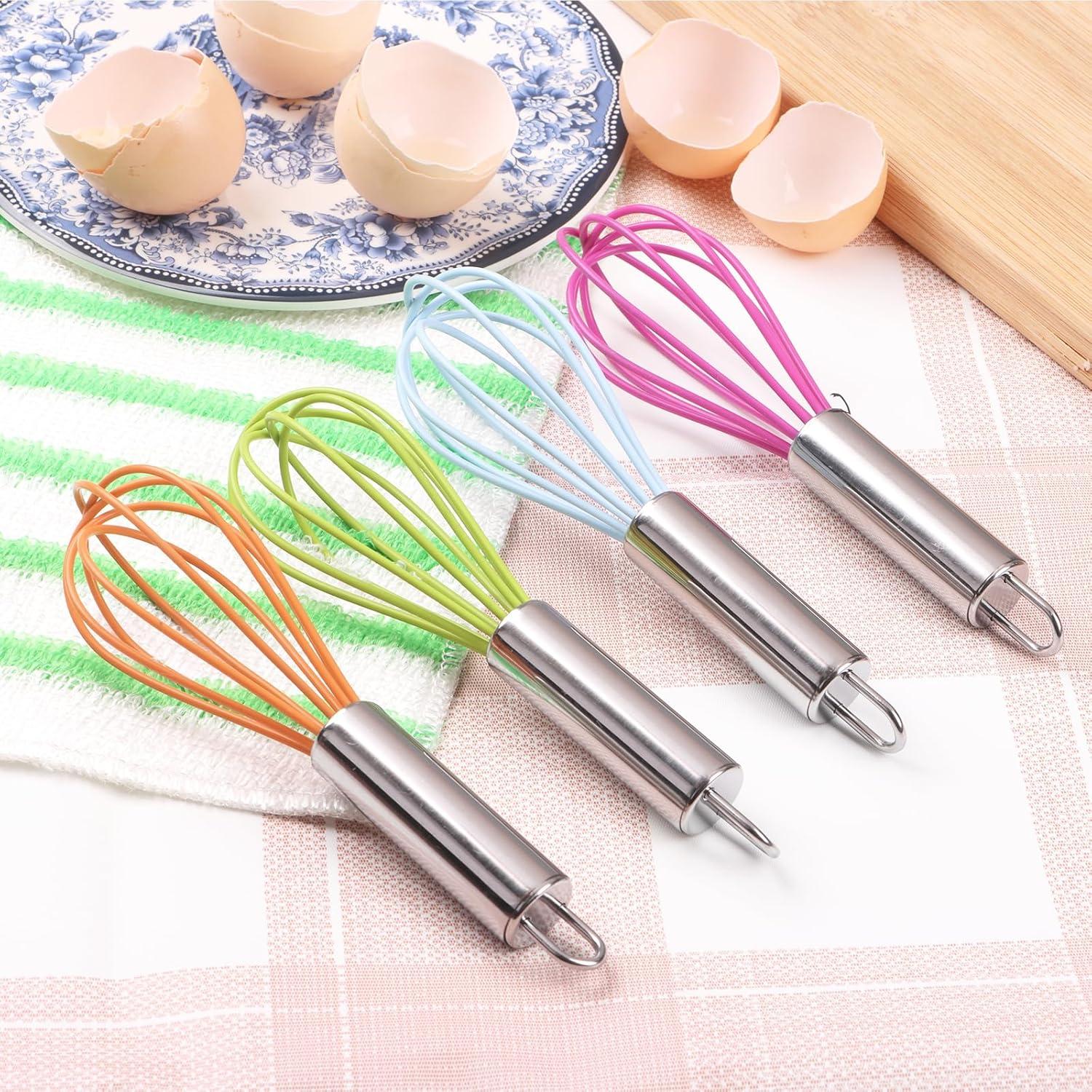 Batidores de Cocina BAEKZ Mini Silicona Acero Inoxidable 15.5cm