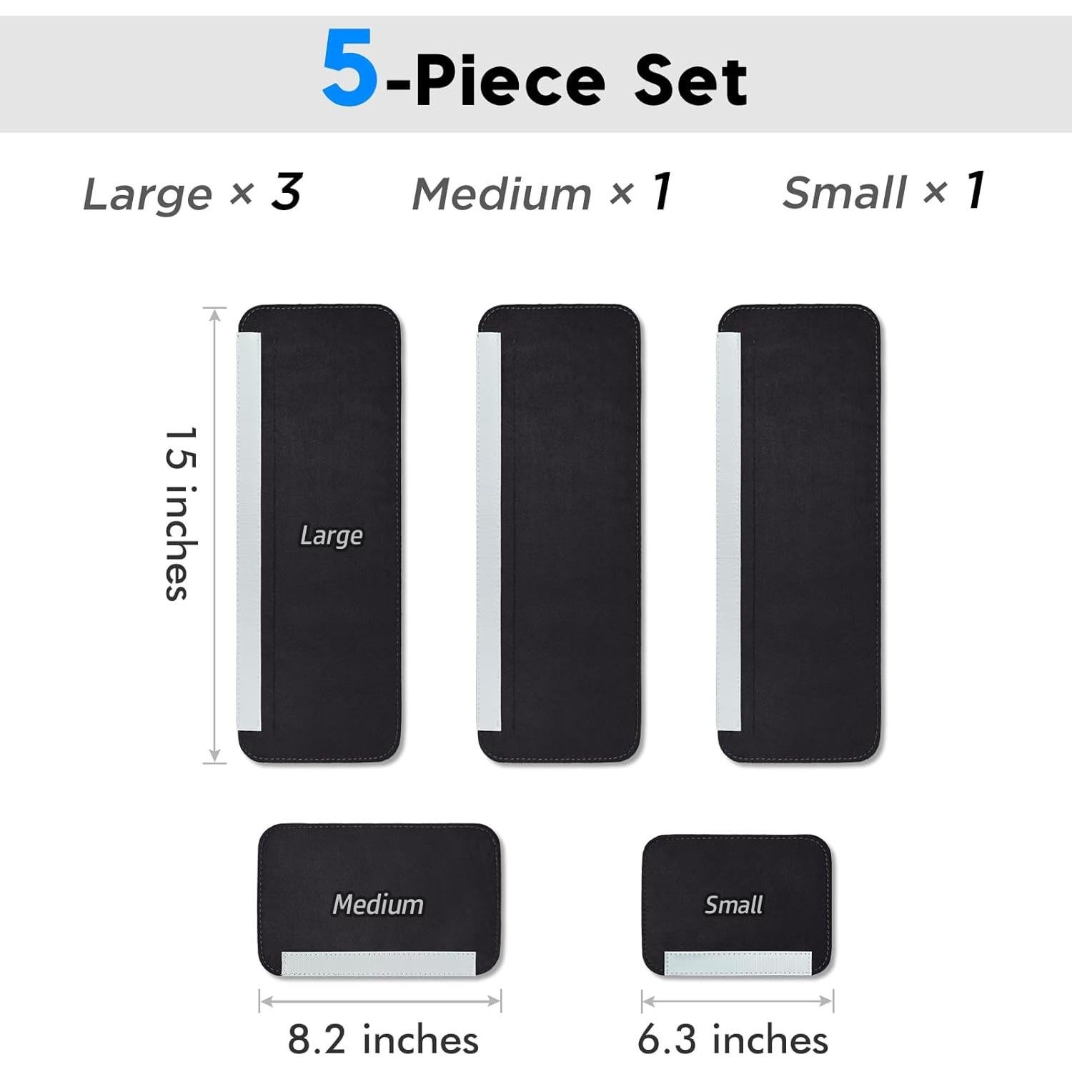 Cubiertas para Manijas de Refrigerador Luludamier 5 PCS Antideslizantes