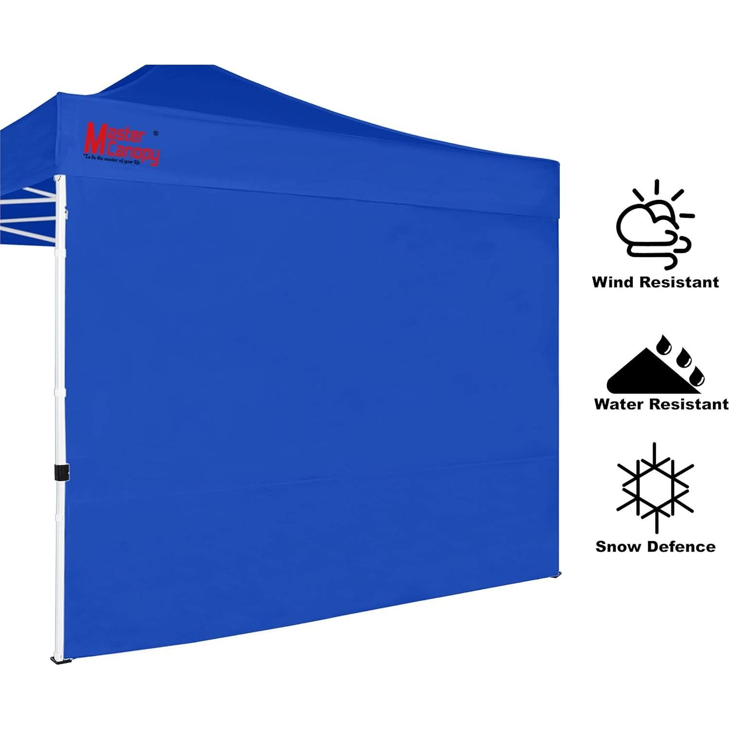 Lateral Carpa MASTERCANOPY 10x10 Plegable Azul UV 50+