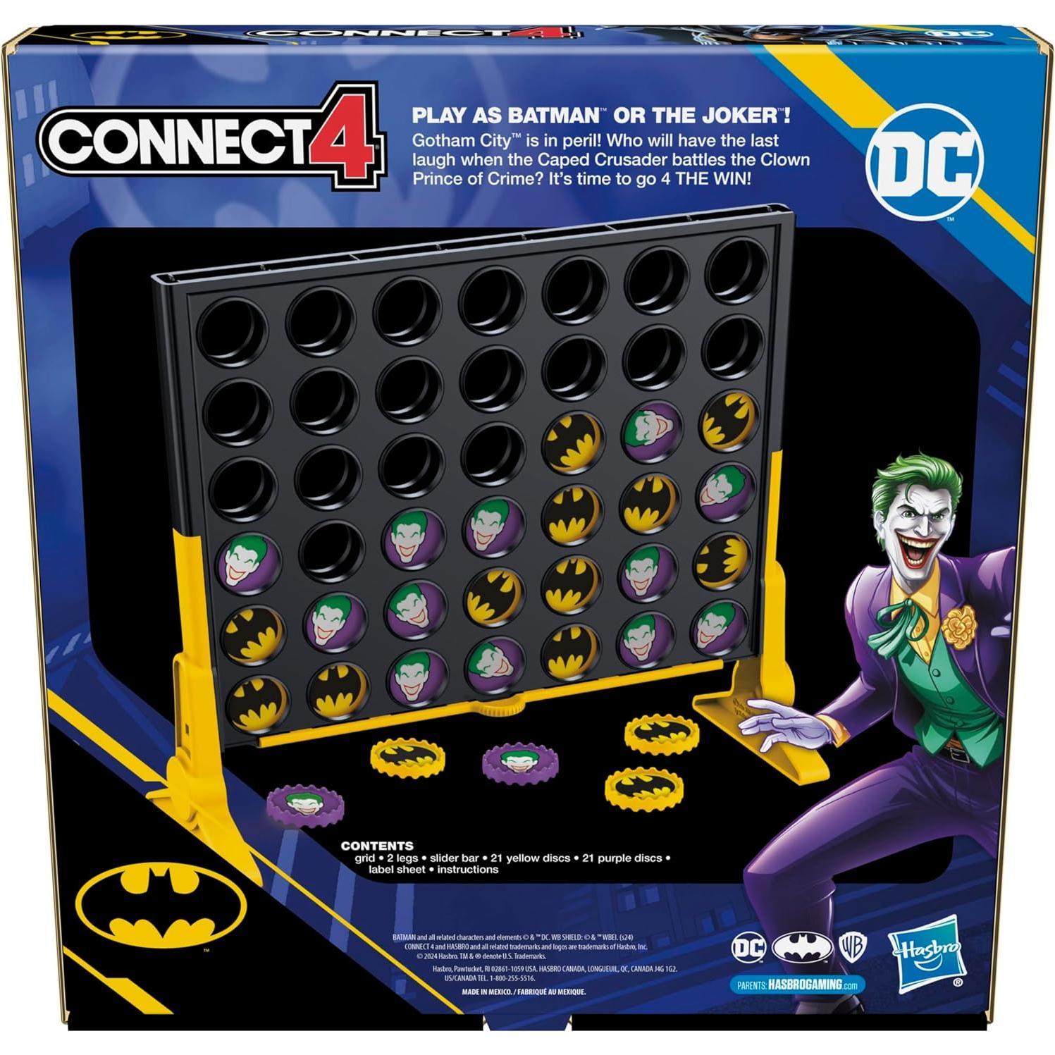 Juego Conecta 4 Batman Hasbro - Estrategia para 2 Jugadores