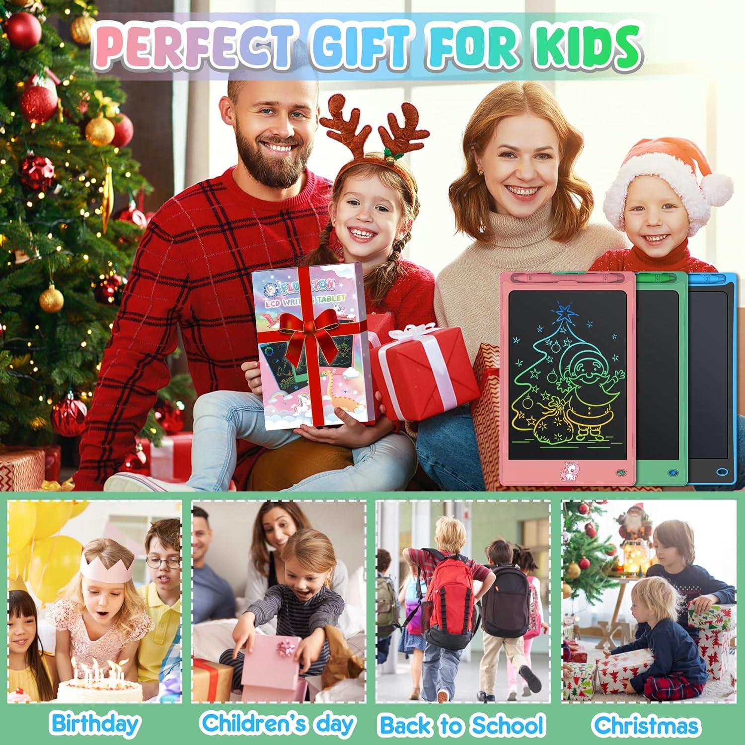 Tablet de Escritura LCD FLUESTON 8.8" 3 Paquetes para Niños