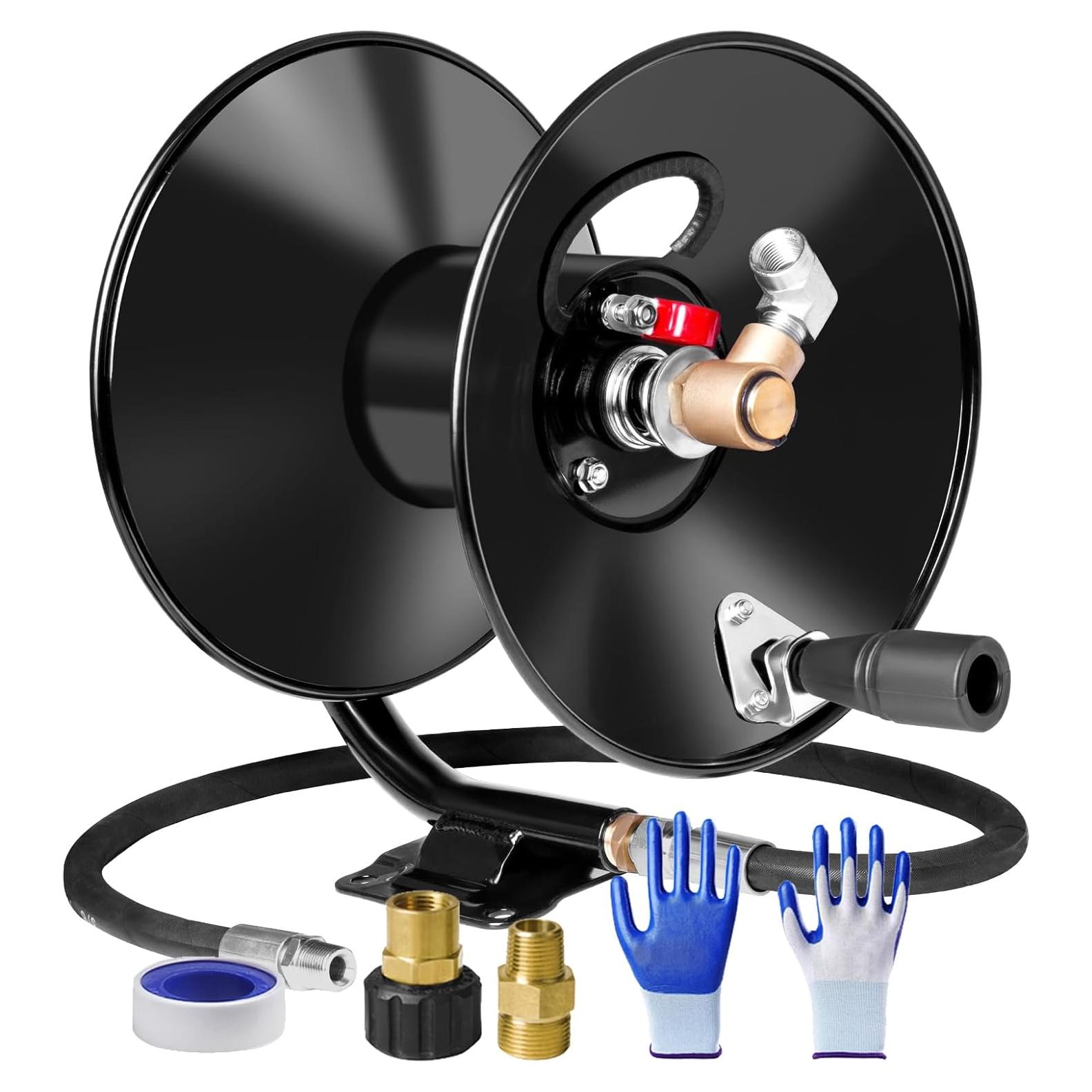 Carrete de Manguera MEKOH 50ft/15.24m para Lavadora a Presión