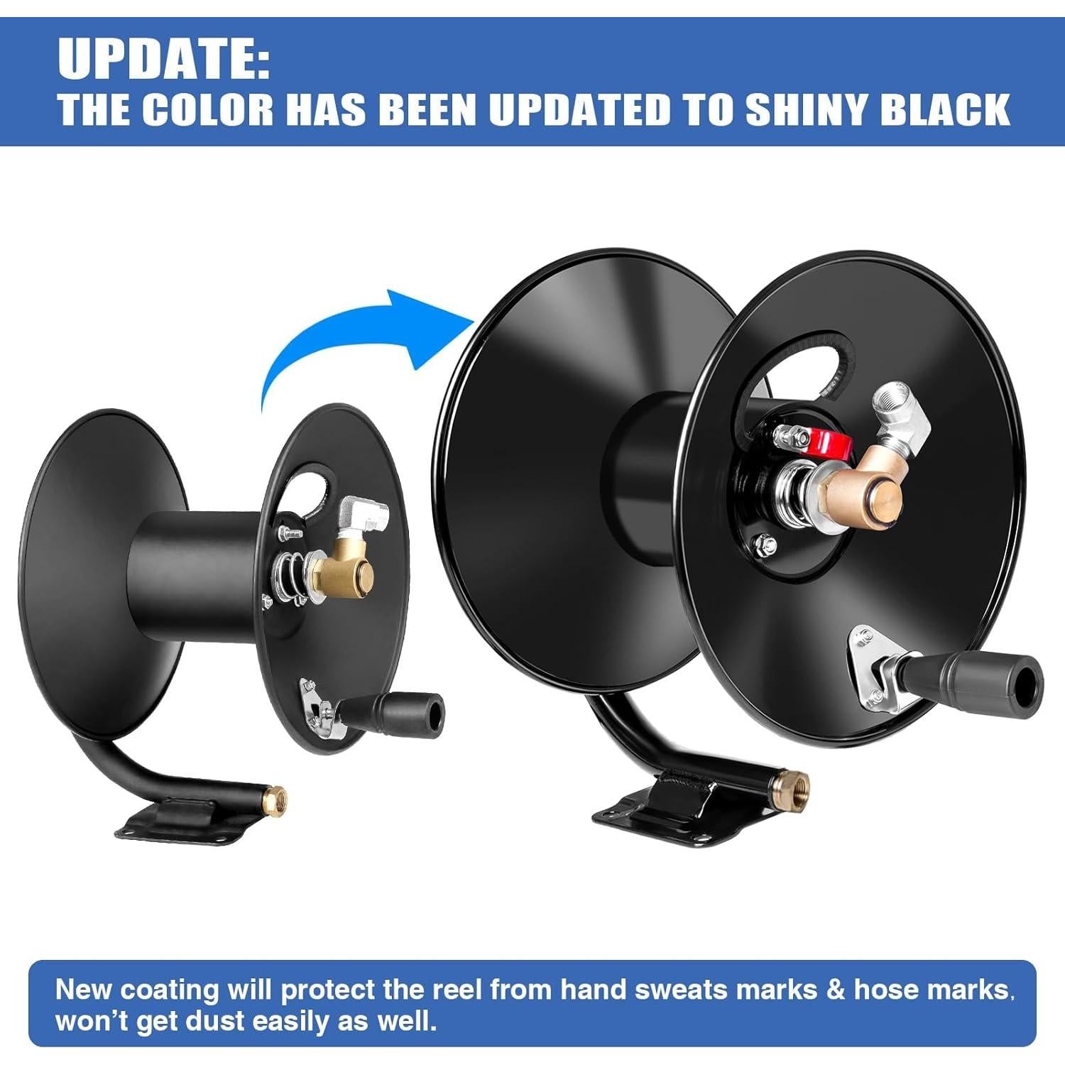 Carrete de Manguera MEKOH 50ft/15.24m para Lavadora a Presión