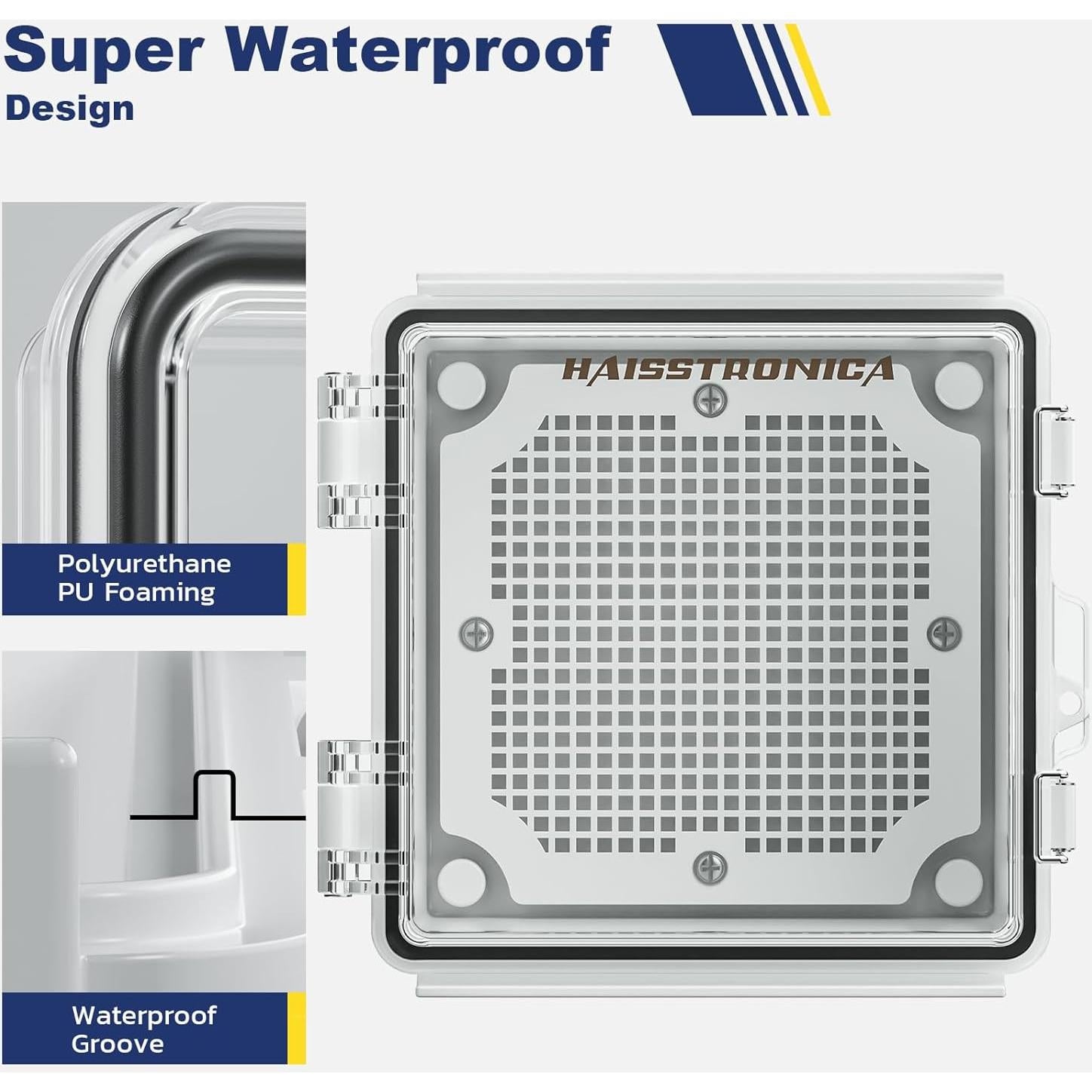 Caja Eléctrica Impermeable Haisstronica 15x15x8.9 cm IP67