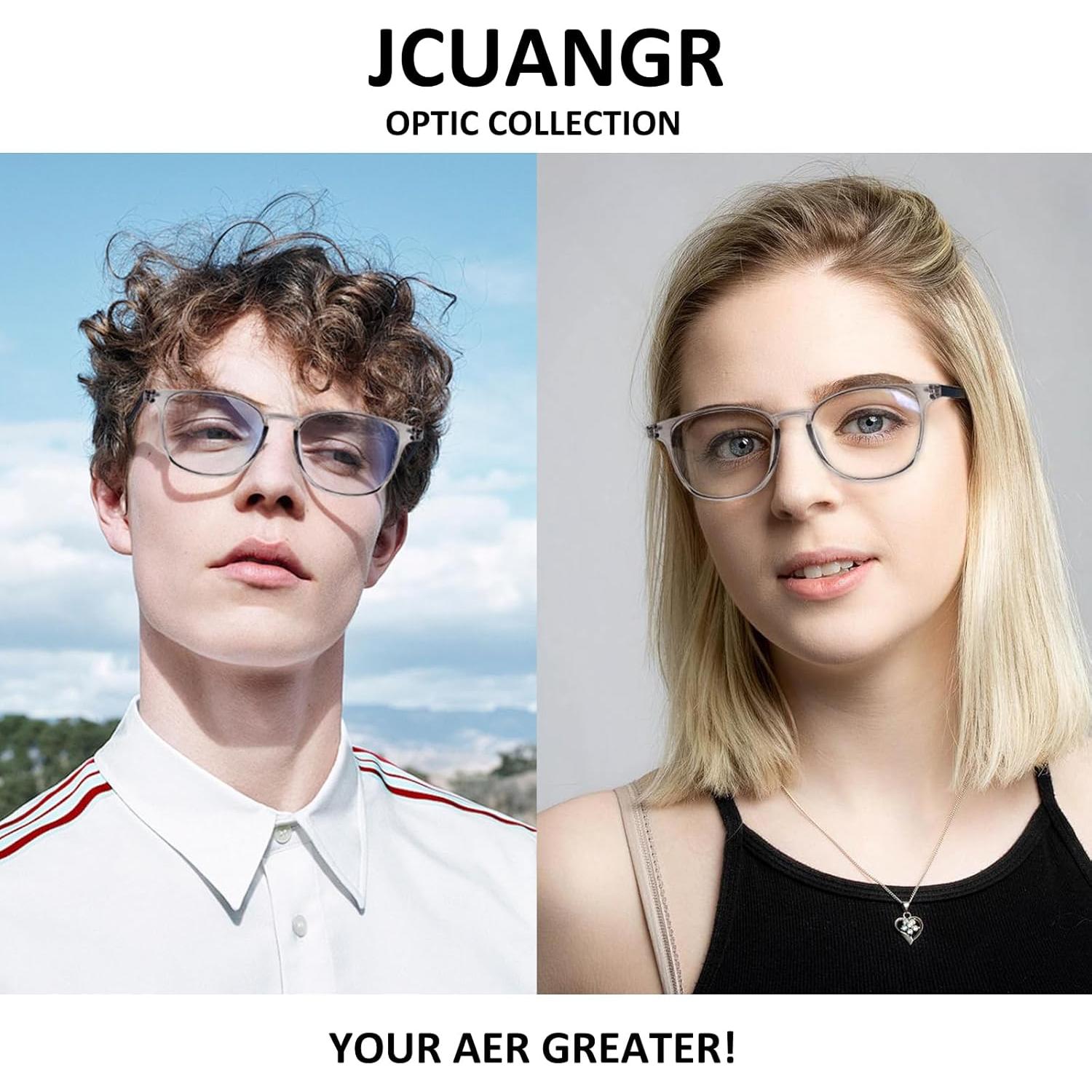 Gafas de Distancia Jcuangr -200 Dioptrías, TR90, Gris Claro