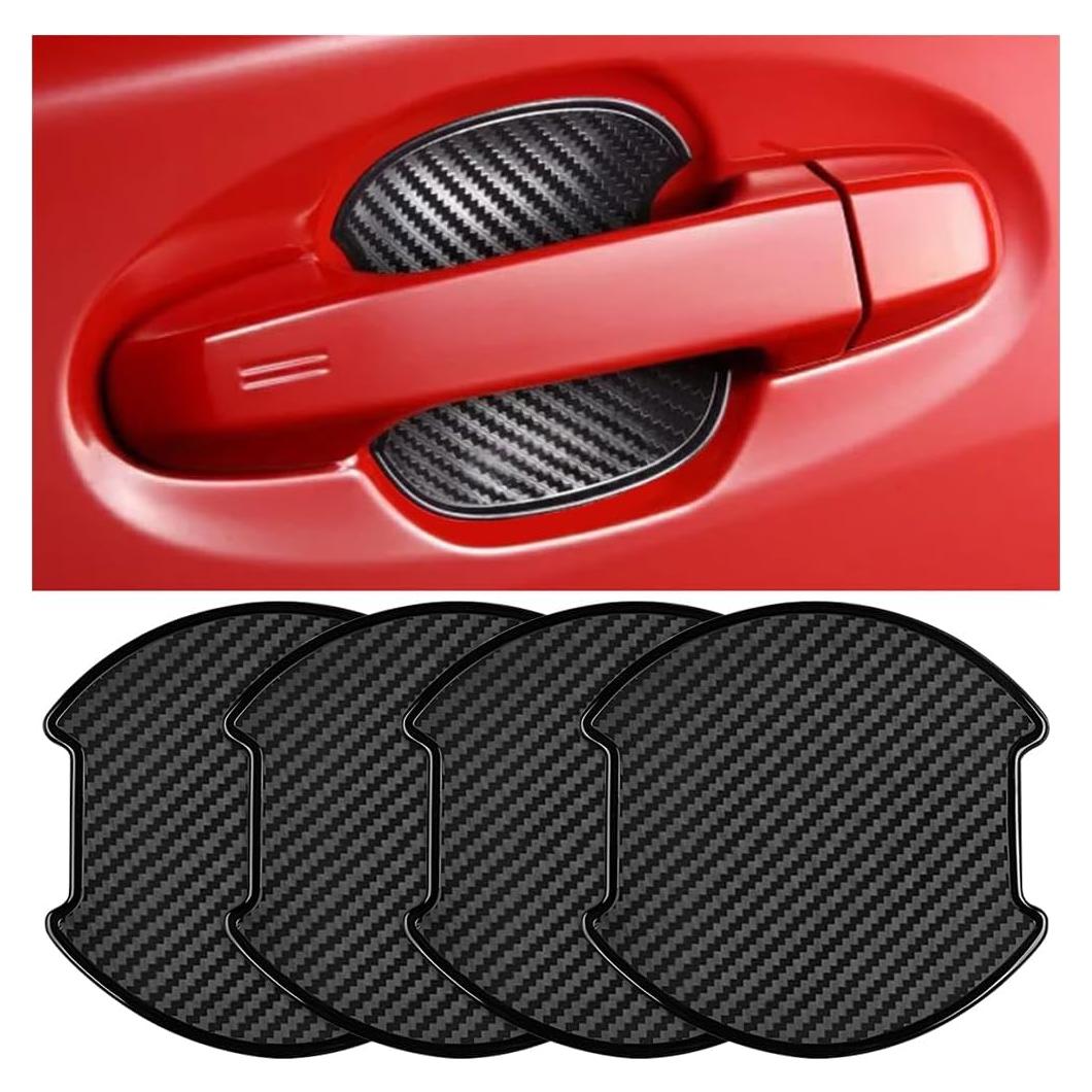 Protector de Manija de Puerta Mandark TPU 4PCS Carbono Grande