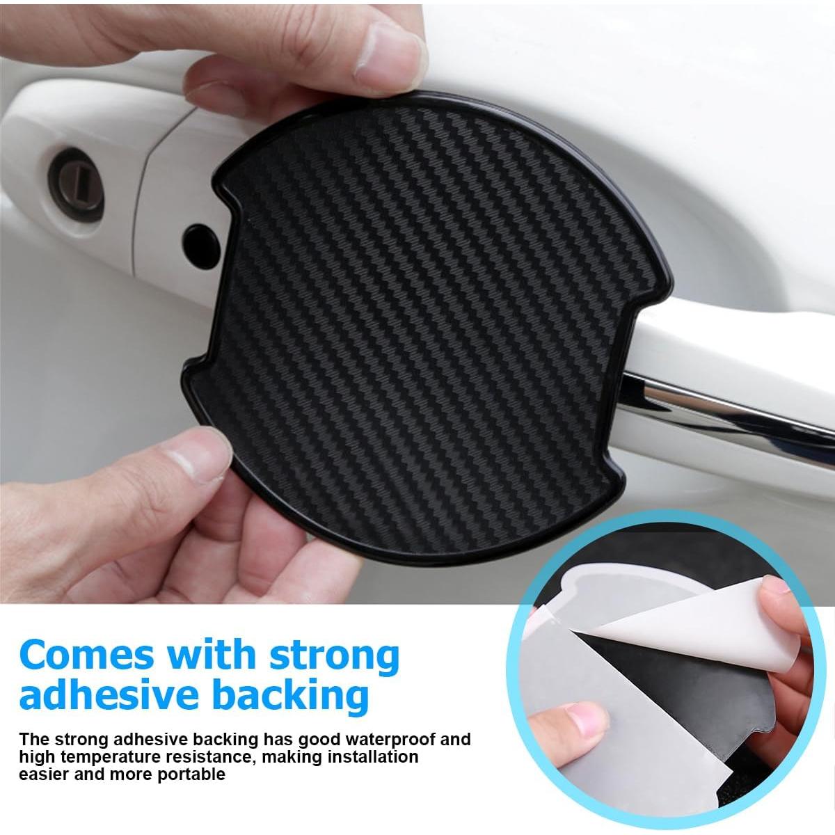 Protector de Manija de Puerta Mandark TPU 4PCS Carbono Grande