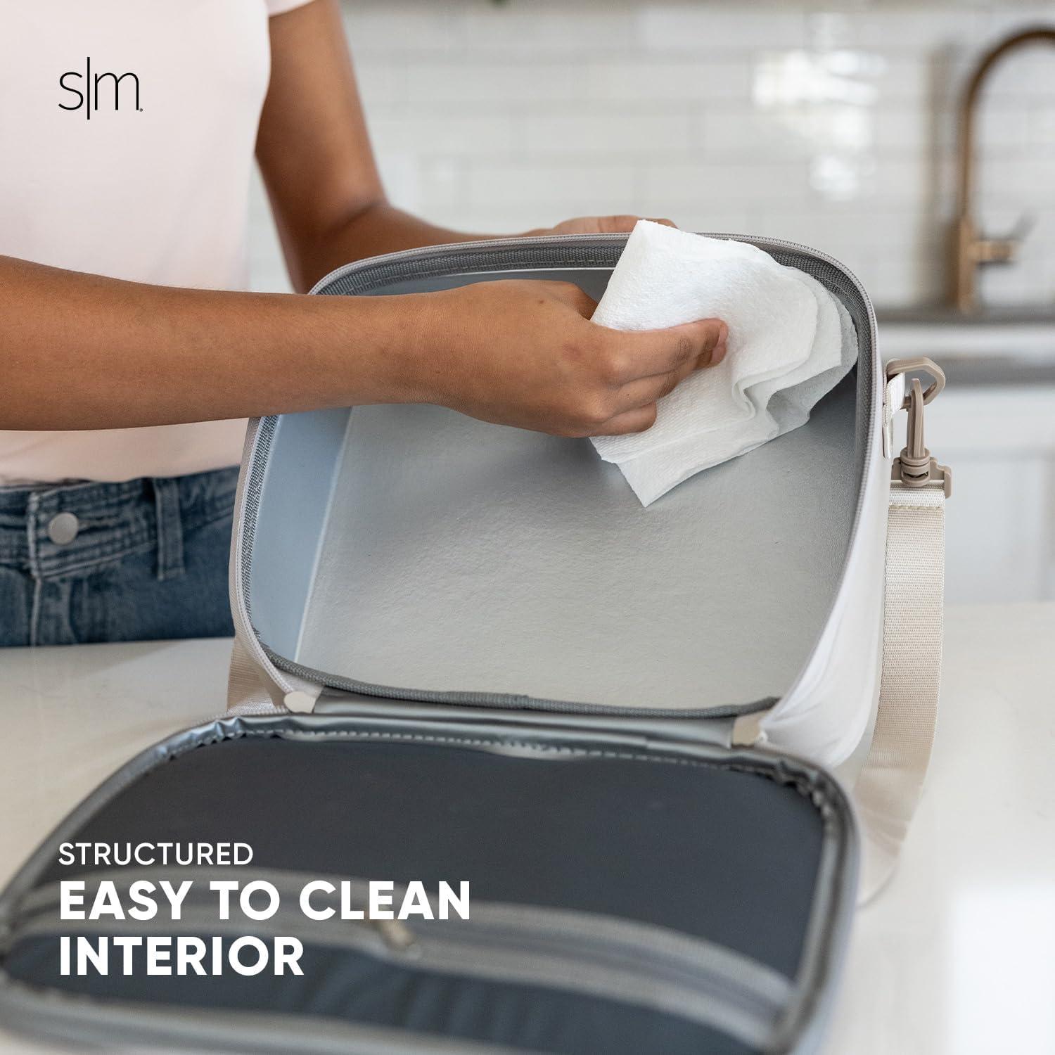 Bolsa de Almuerzo Simple Modern Hadley 4L Negra con Correa