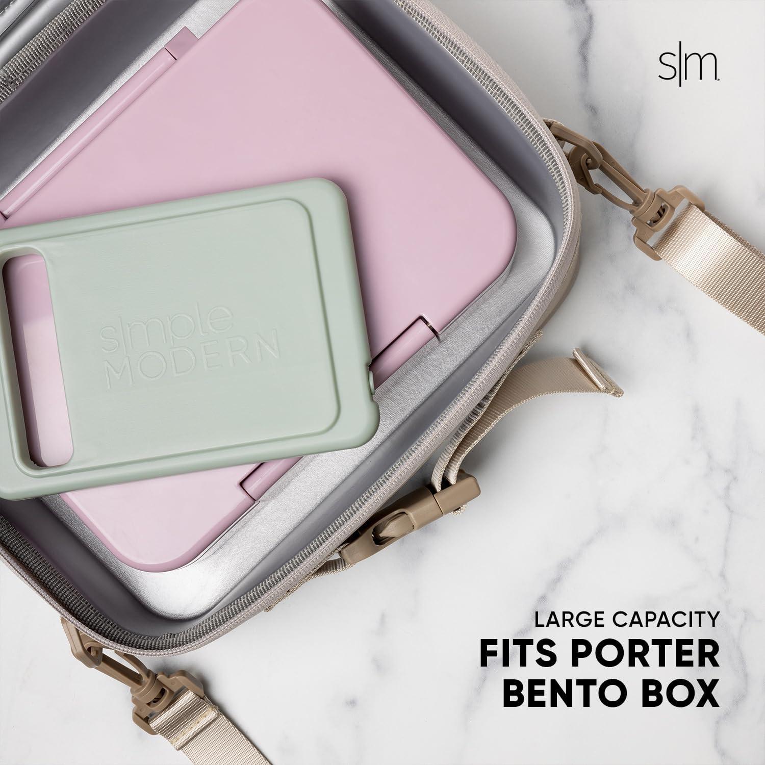 Bolsa de Almuerzo Simple Modern Hadley 4L Negra con Correa