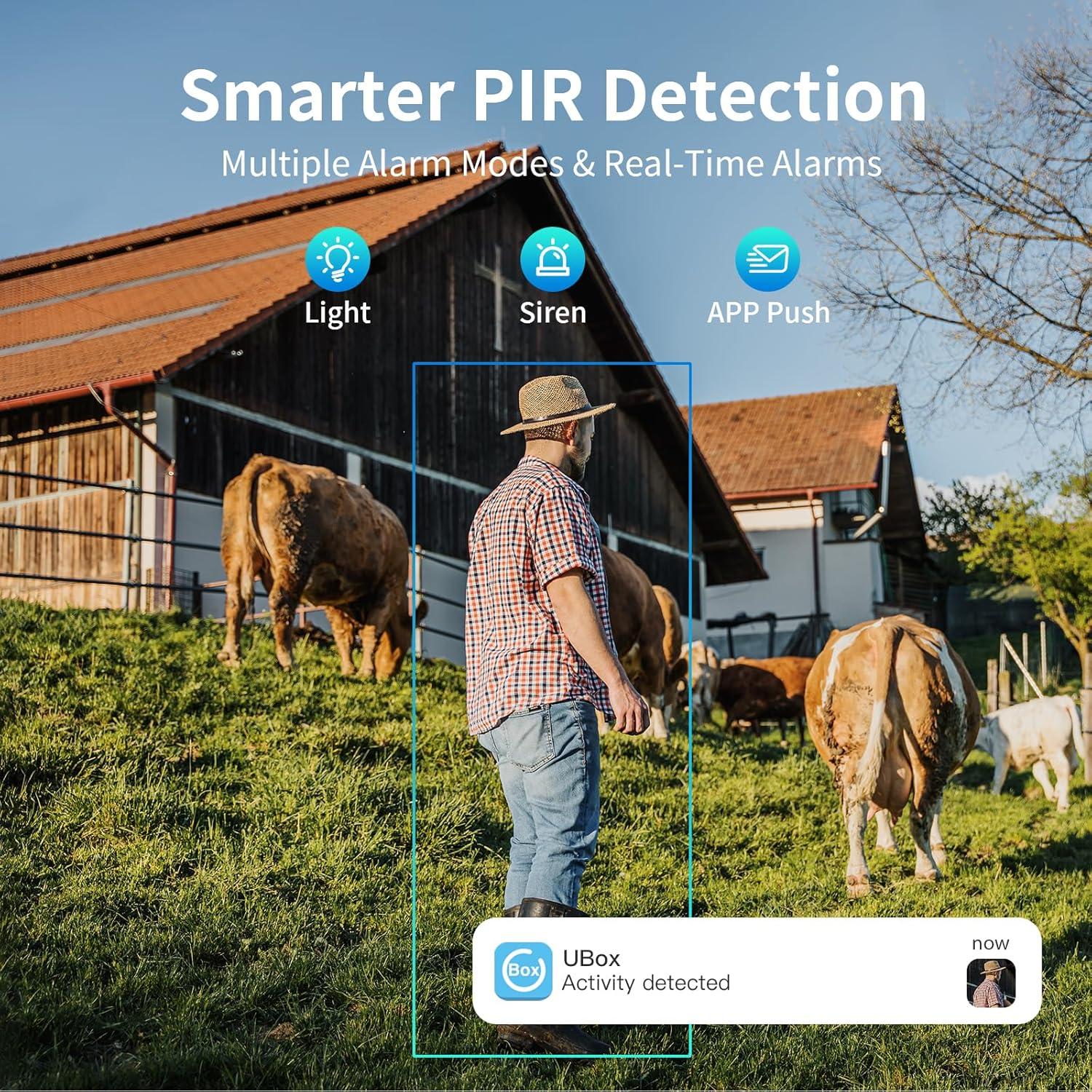 Cámaras de Seguridad Solar 4G LTE ELYSOO - Paquete de 2, 2K HD