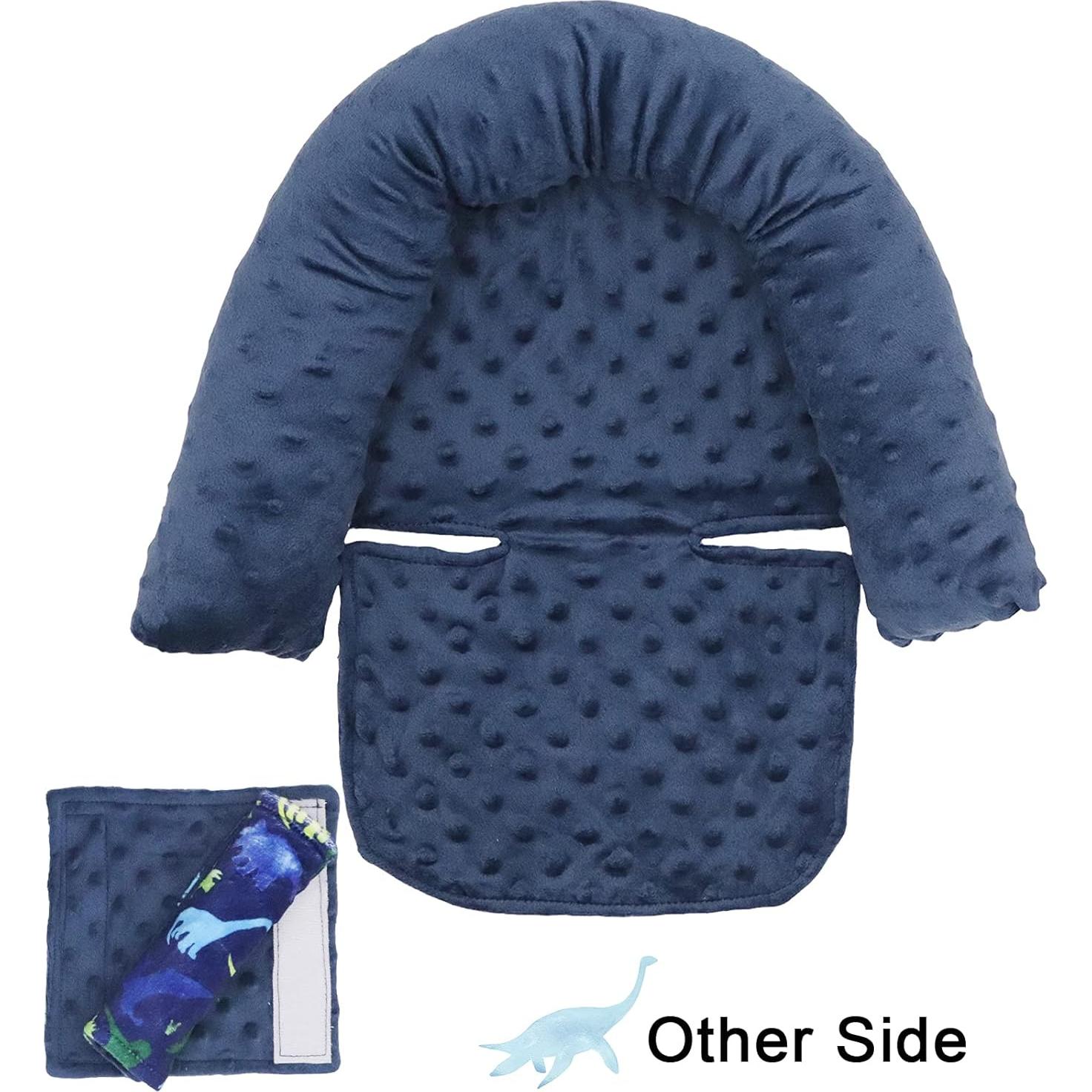 Cojín y Fundas para Asiento de Coche Bebé Dinosaurio Minky