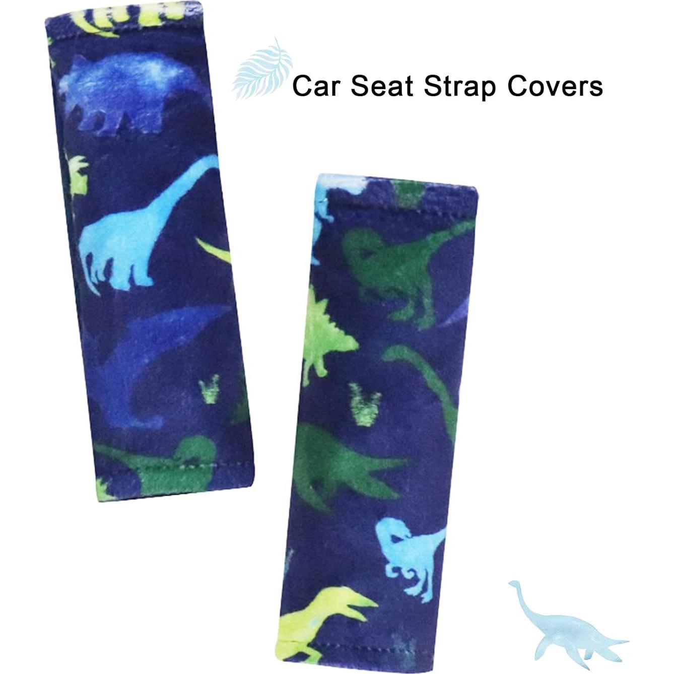Cojín y Fundas para Asiento de Coche Bebé Dinosaurio Minky