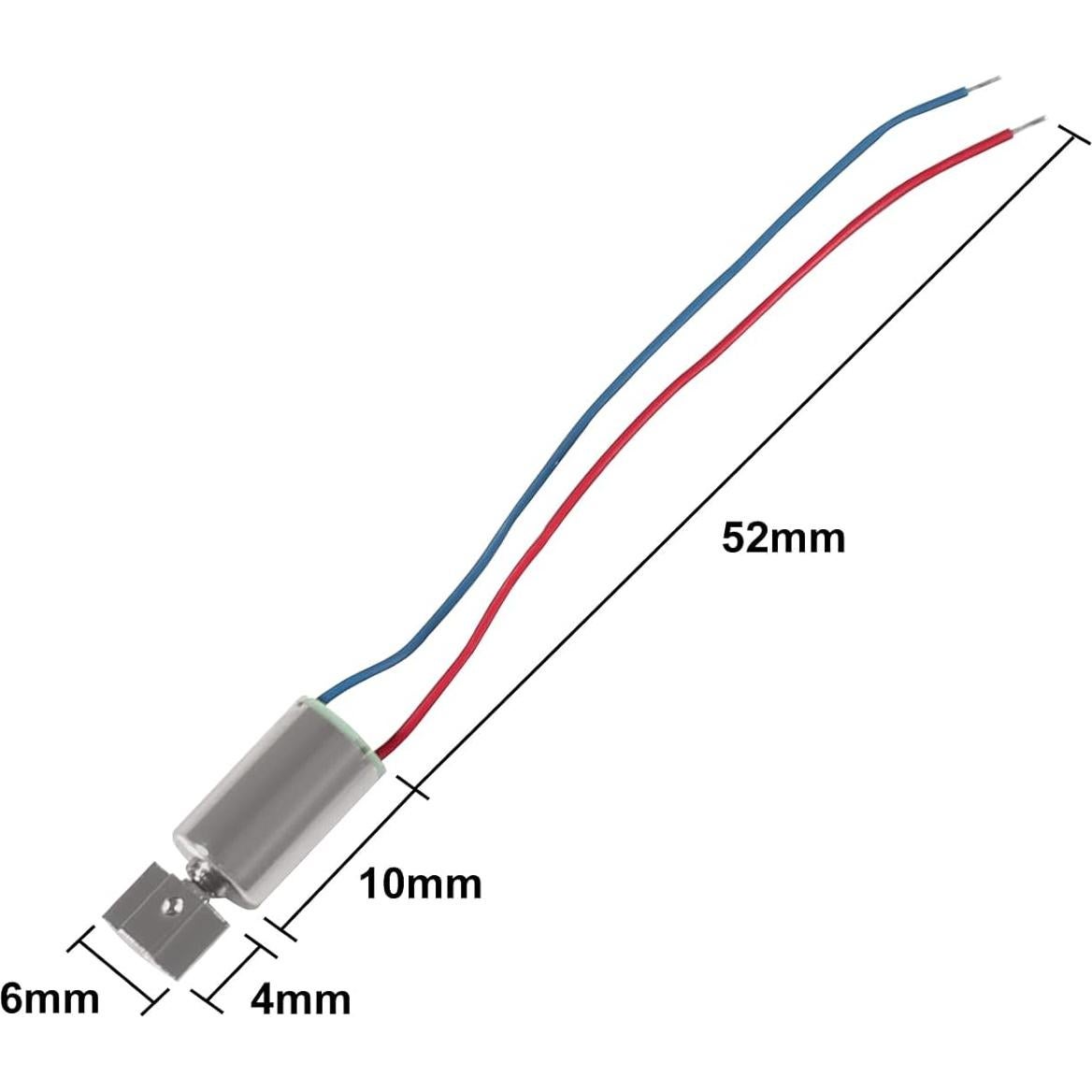 Motor Eléctrico de Vibración Micro Alinan 6x10mm 3V 12000RPM