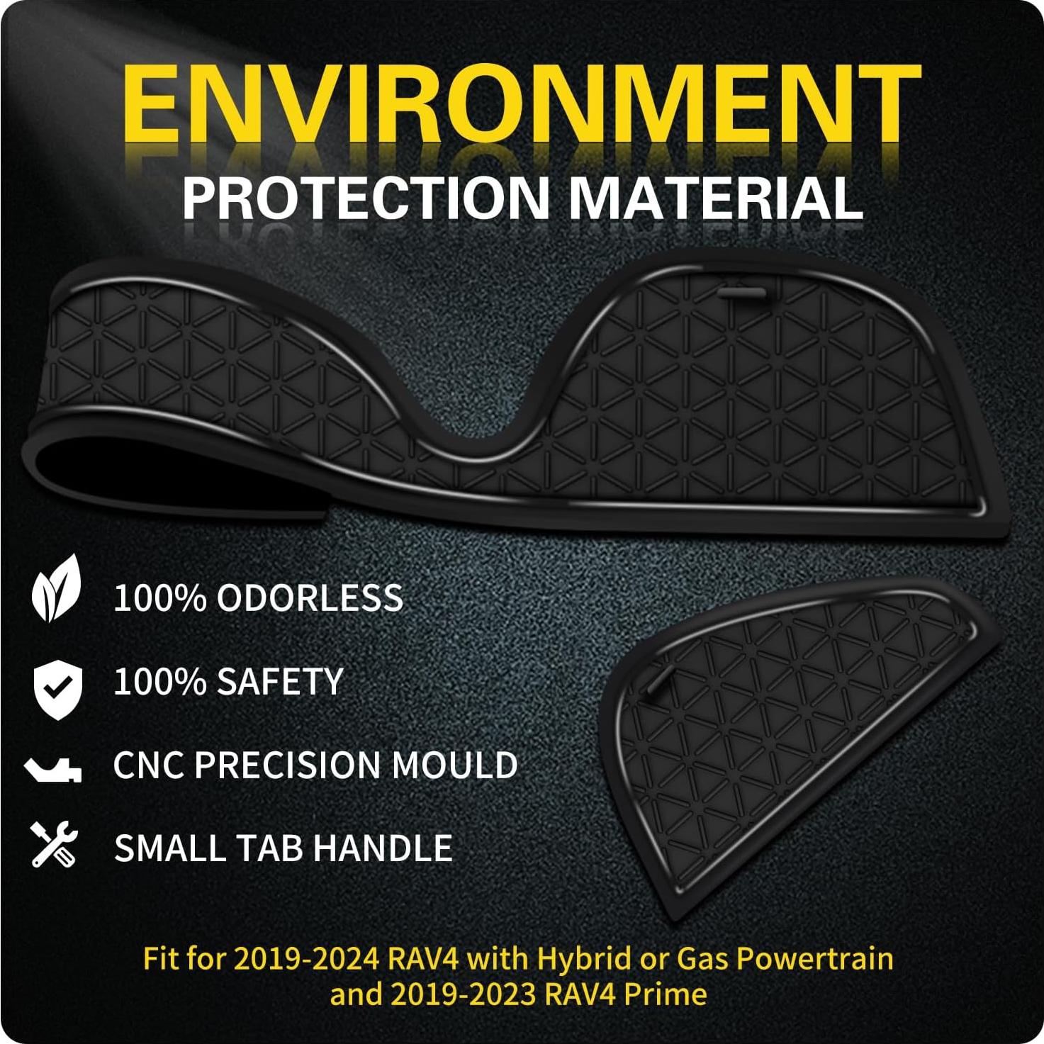 Accesorios de alfombrilla Asgohme para Toyota RAV4 2019-2024