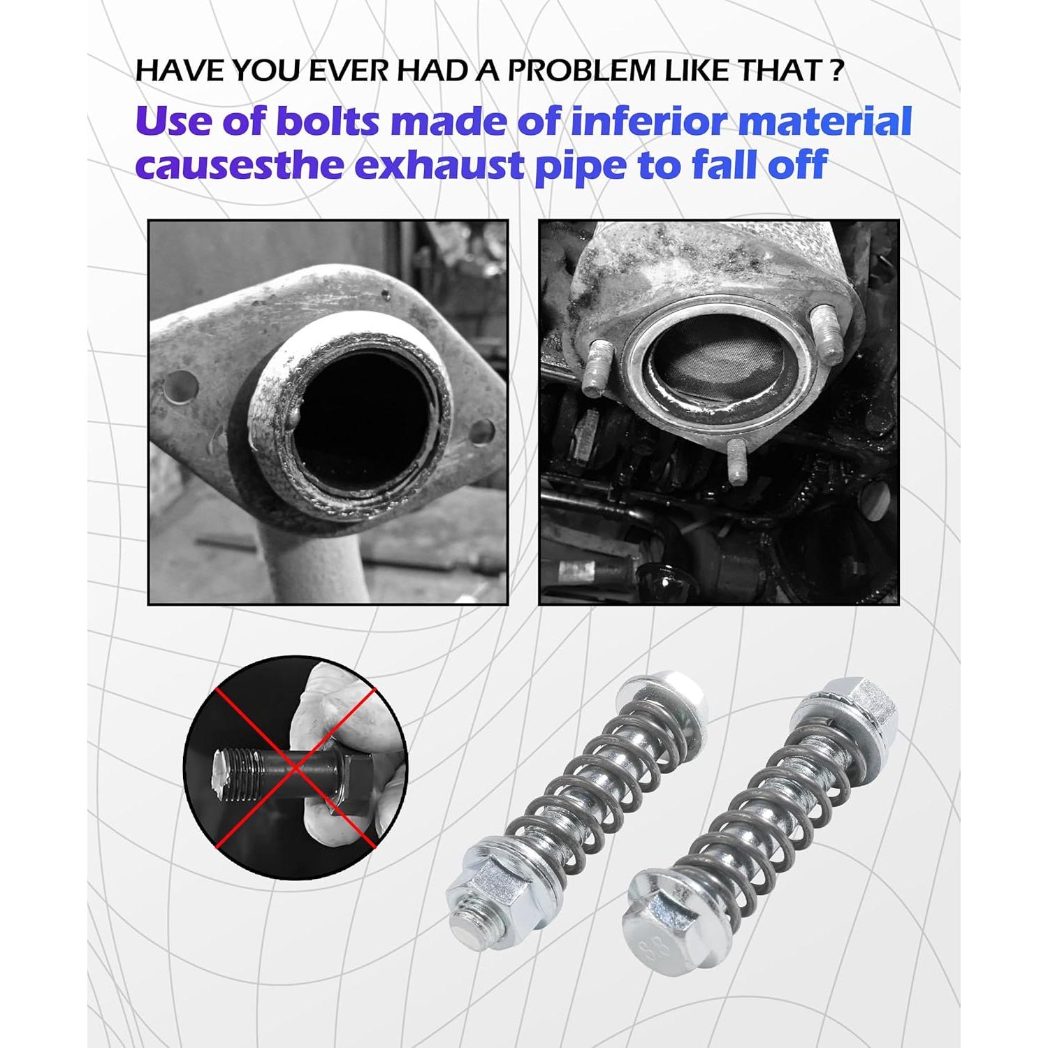 Kit de Tornillos y Tuercas de Escape SCUARI M8*1.25