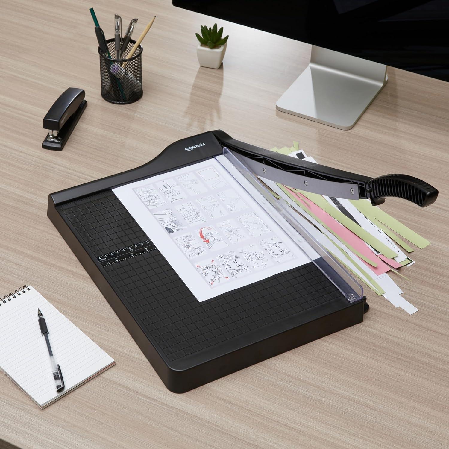 Cortadora de Papel Guillotina Amazon Basics 30,48 cm 10 Hojas