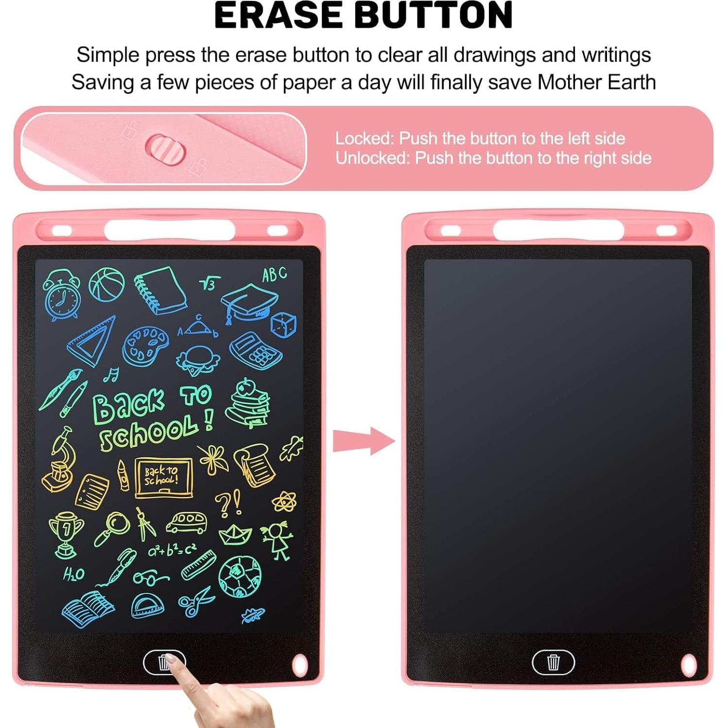 Tableta de Escritura LCD Kogabanny 22.5x14.6cm 2 Piezas