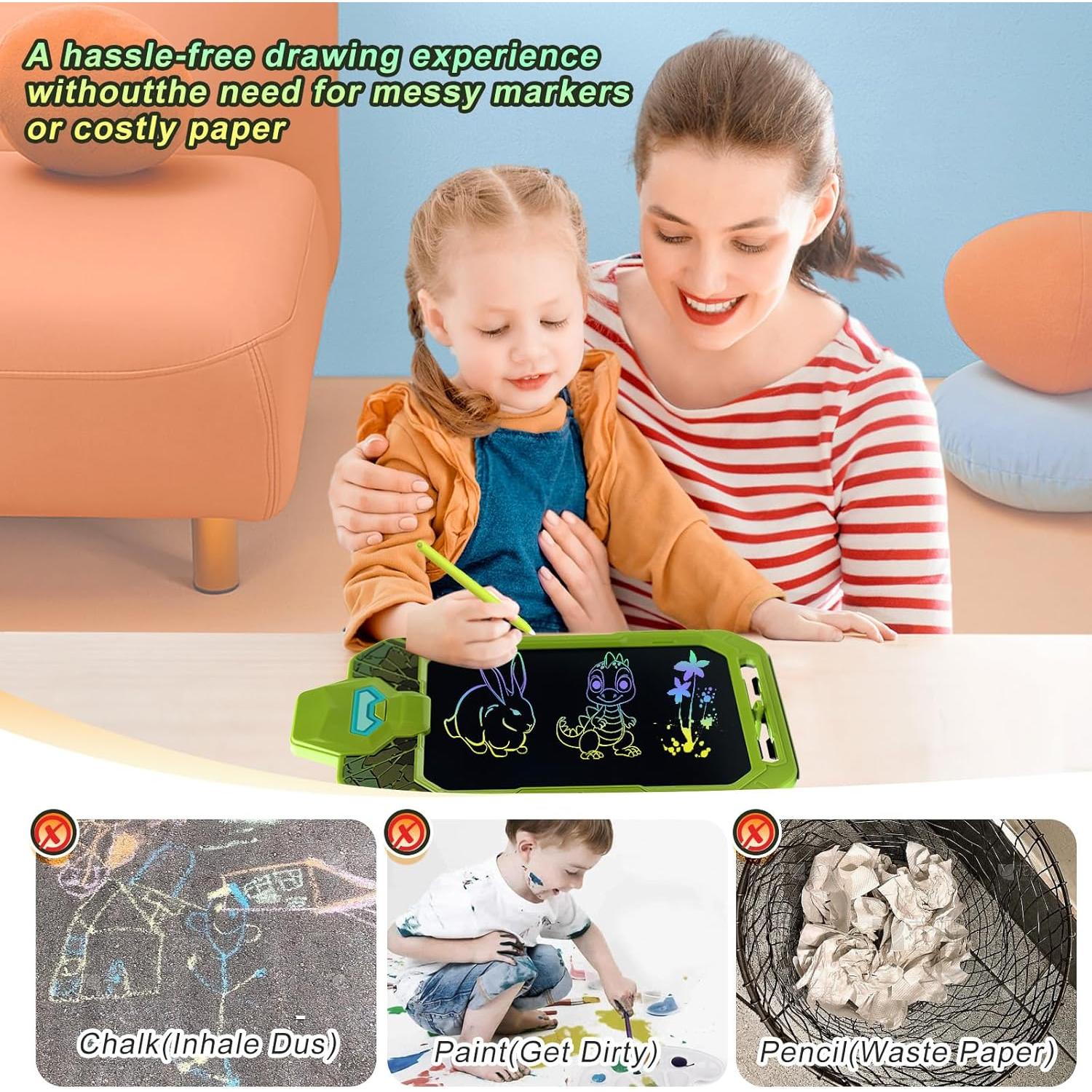 Tableta de Dibujo LCD CHAFEGY 25.4 cm Verde para Niños