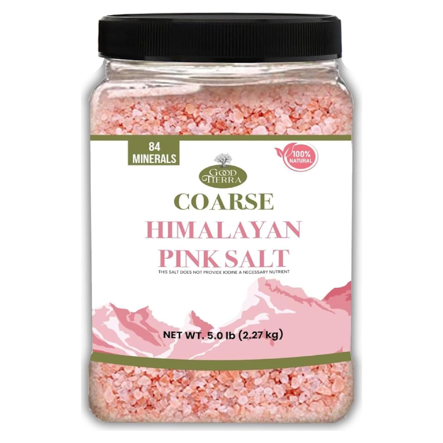 Sal Rosa del Himalaya Good Tierra 2.27 kg - Gruesa, Ideal para Baños