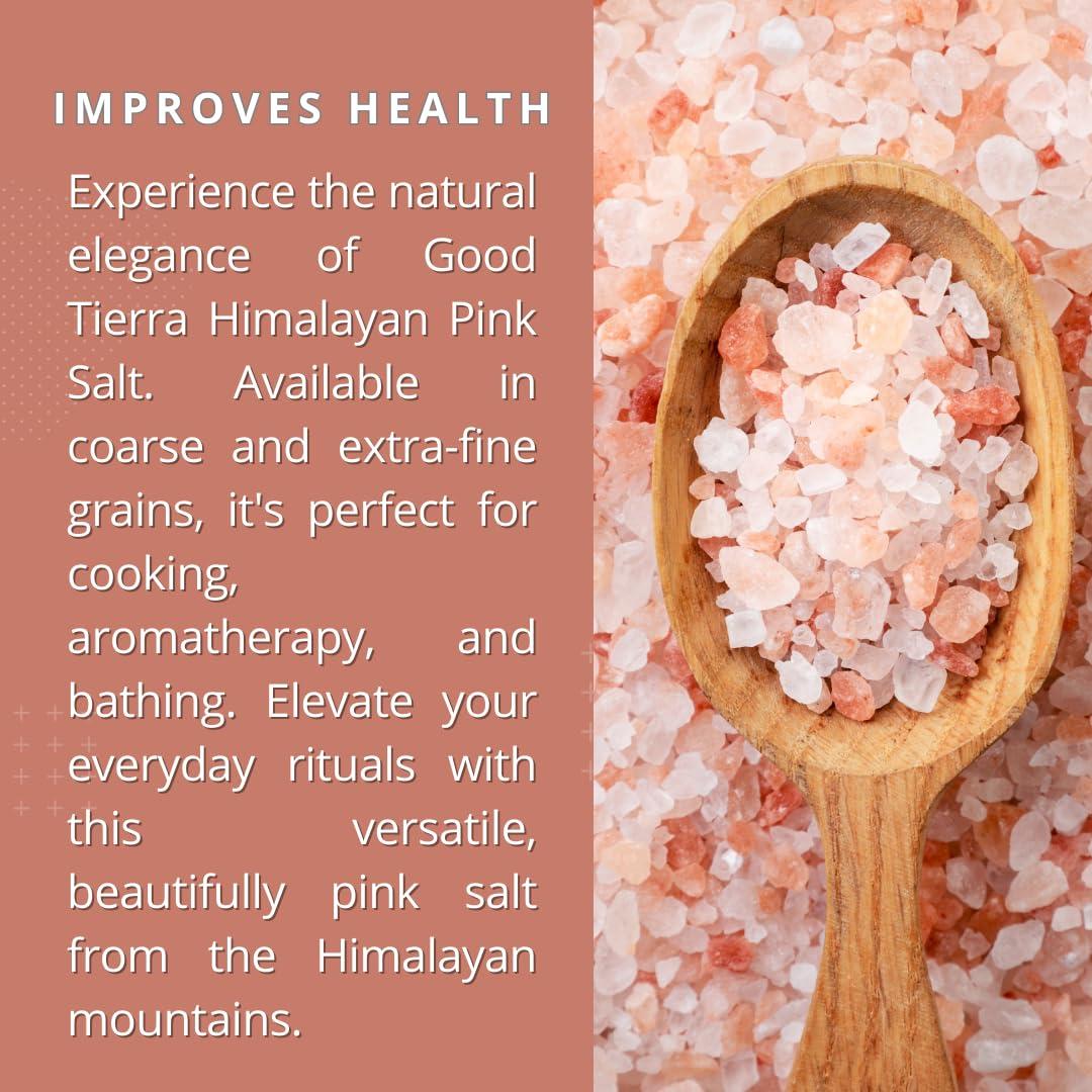 Sal Rosa del Himalaya Good Tierra 2.27 kg - Gruesa, Ideal para Baños