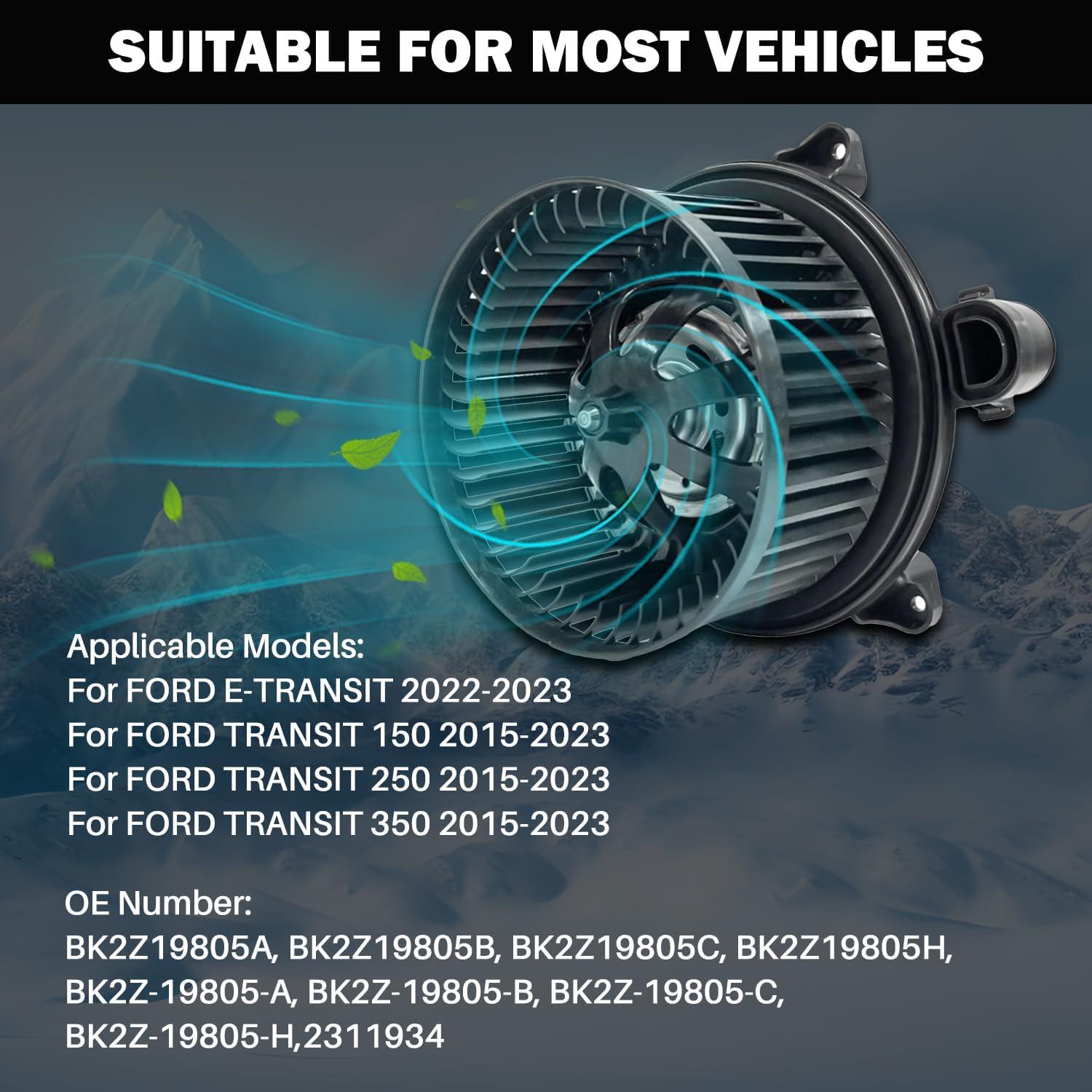 Motor de Ventilador de Calefacción Aspligo PM4063 para Ford 2015-2023