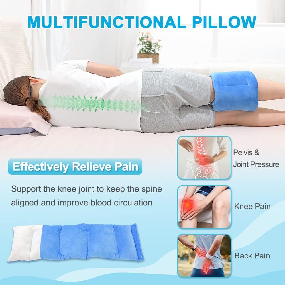 Almohada para Rodillas KAAMOS Azul Soporte para Dormir de Lado