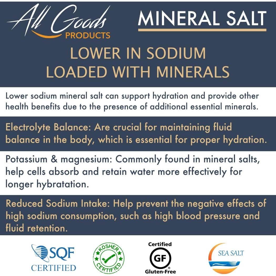 Sal Marina All Goods - Grano Fino 453 g, 100% Natural, Kosher