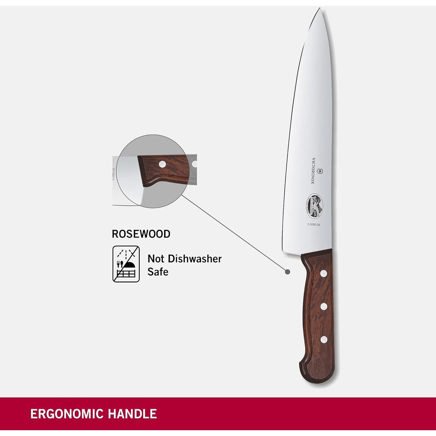 Cuchillo Chef Victorinox 25.4 cm Acero Inoxidable Madera