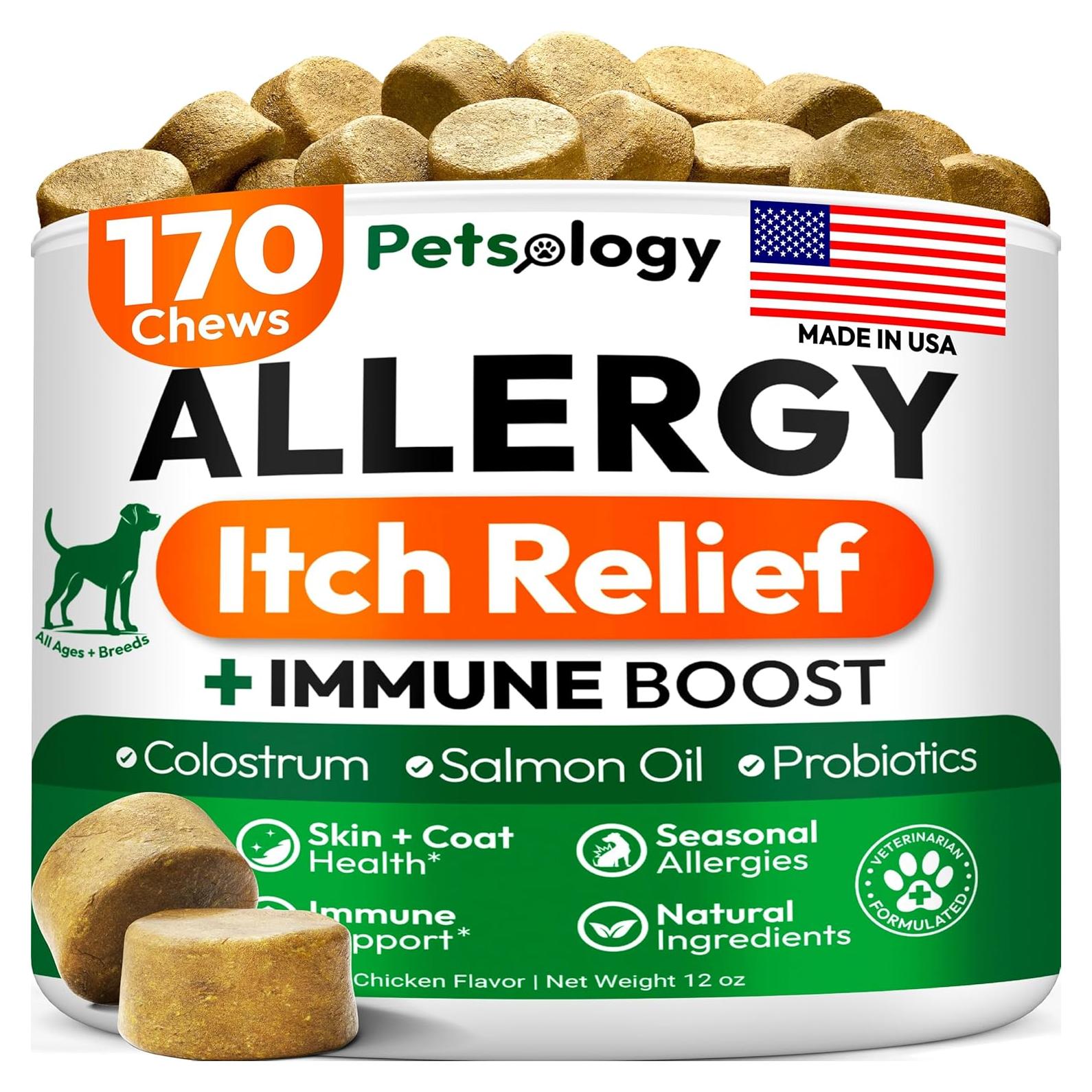 Masticables para Alergia en Perros Petsology 170 Unidades