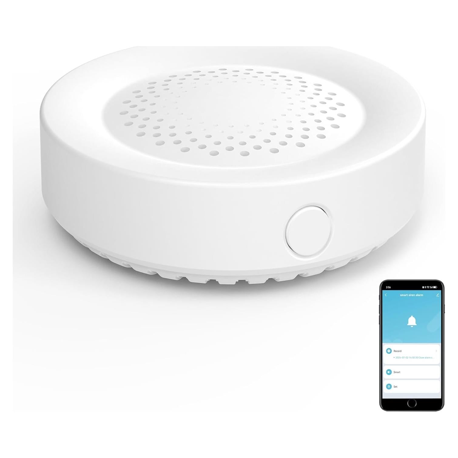 Sirena de Alarma WiFi Gaoducash 100dB Control App Tuya