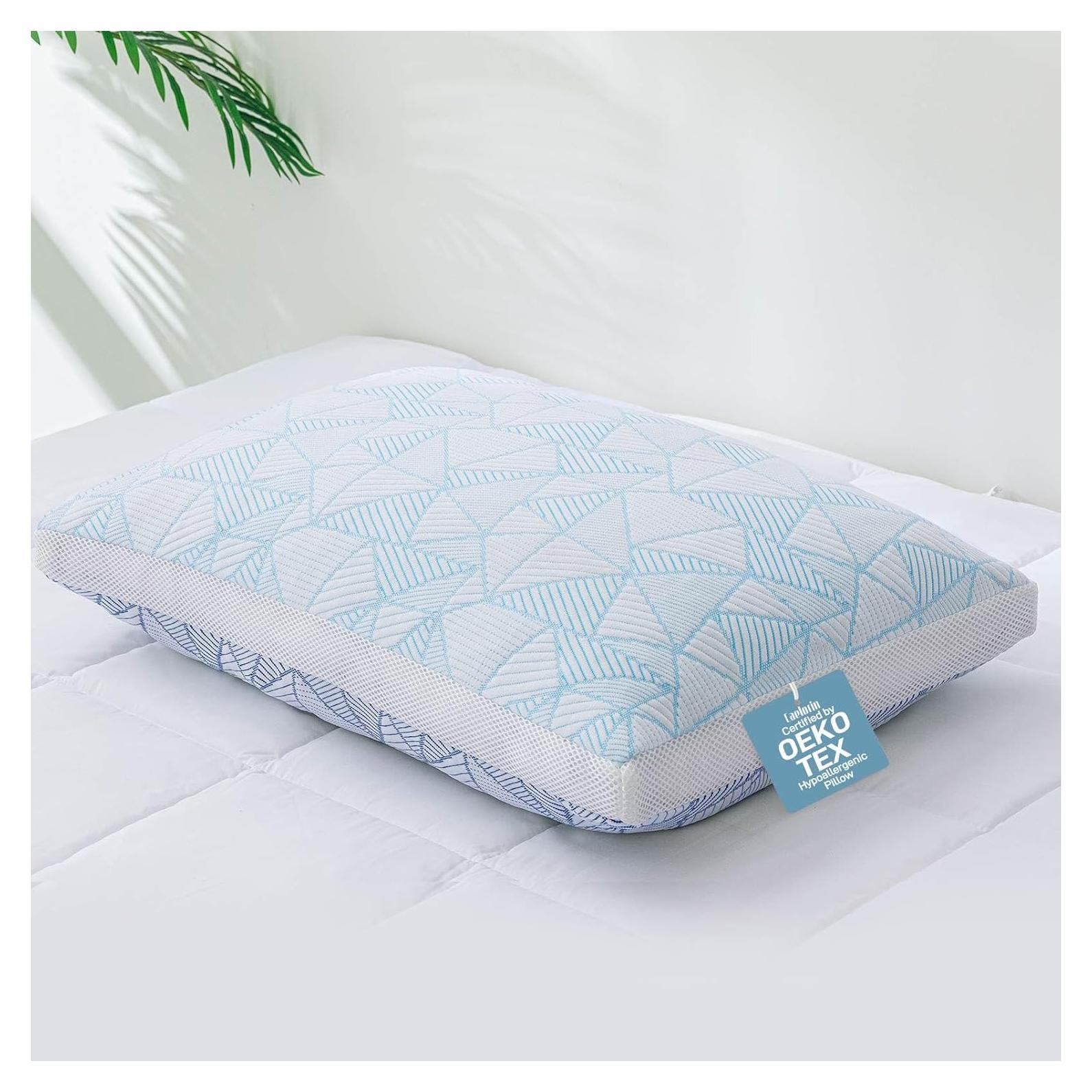 Almohada Ajustable Caelorin Queen Viscosa Bambú Espuma Memoria