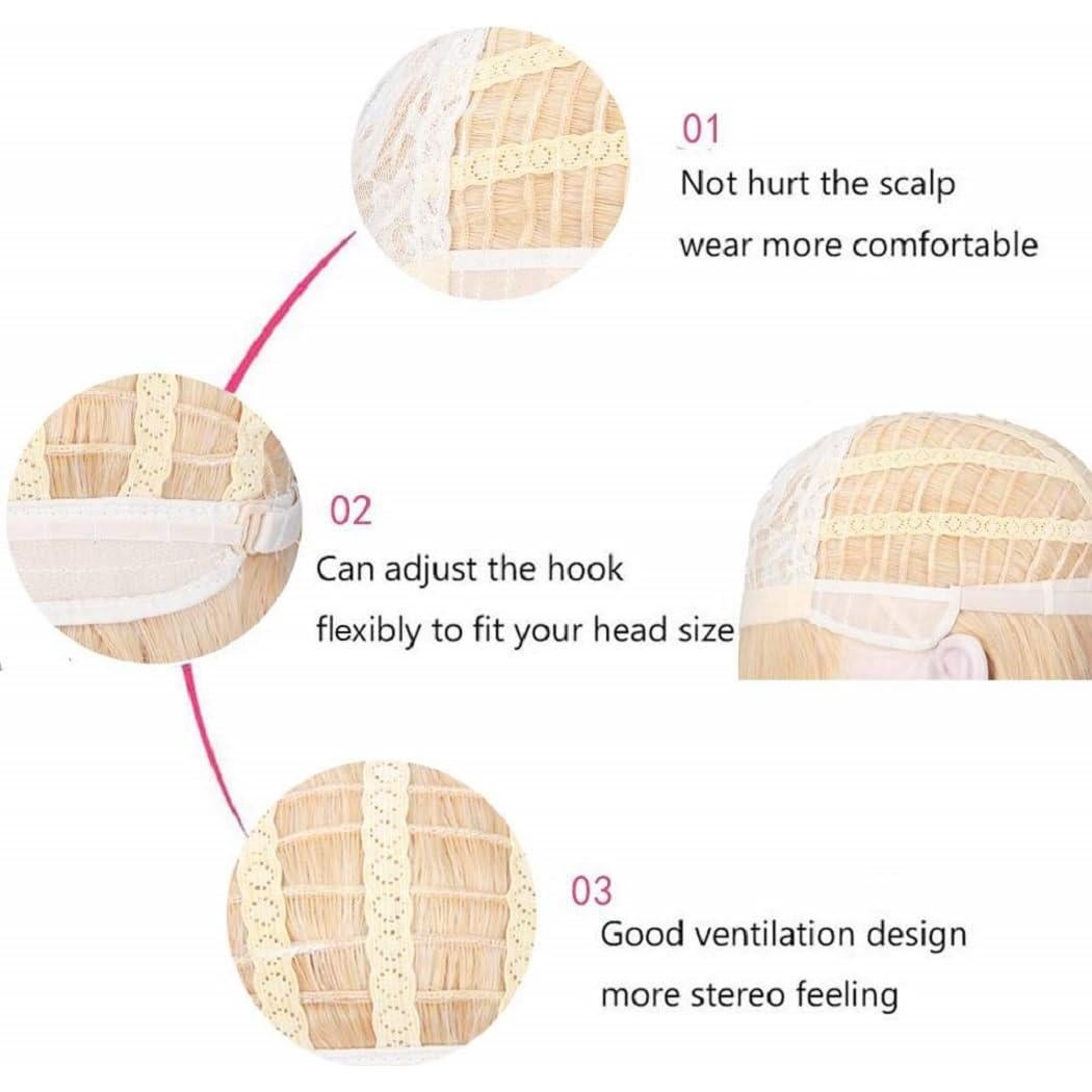 Peluca Verde Oliva PATTNIUM Corta Rizada 30 cm