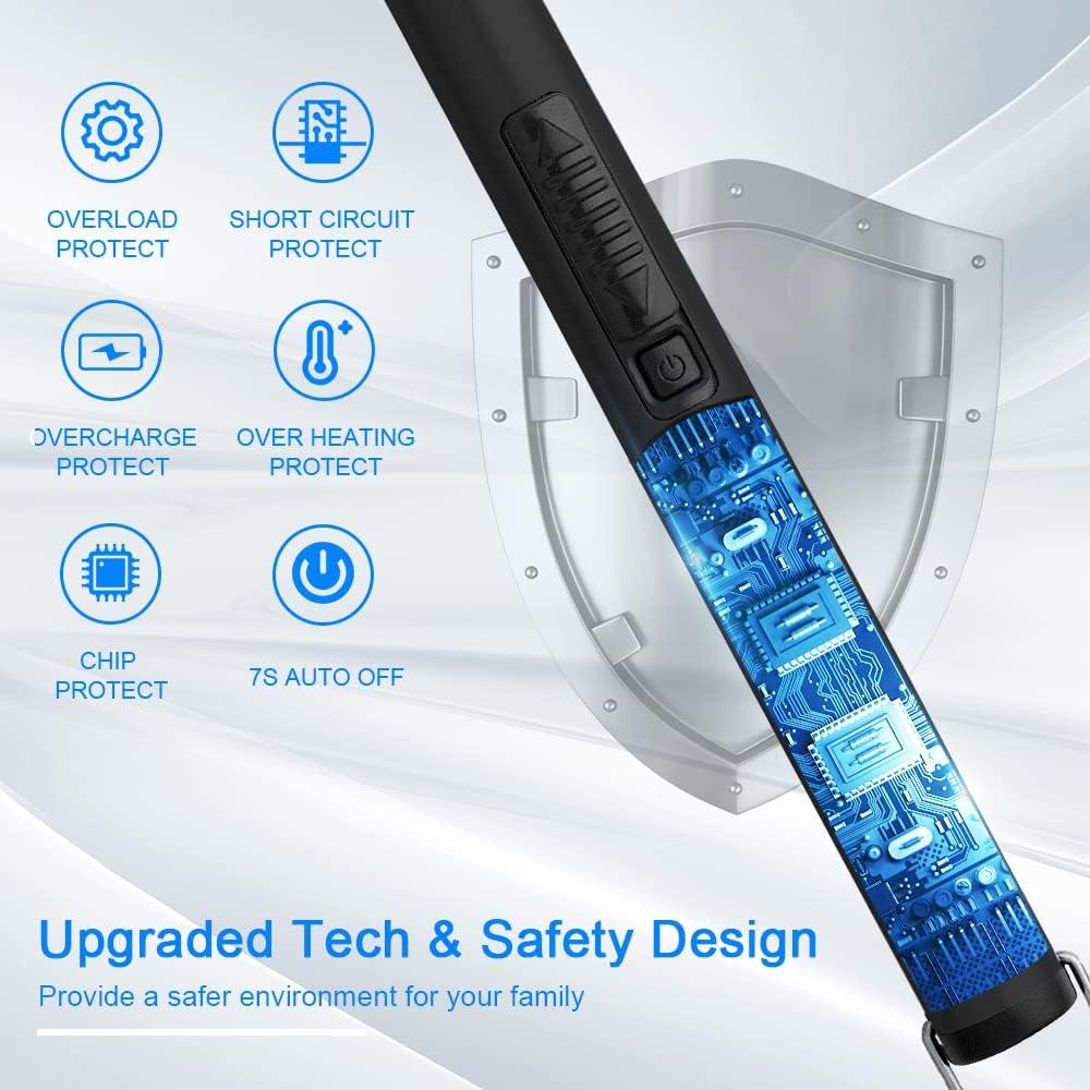 Encendedor de Arco Recargable JETPRO USB 360° Negro