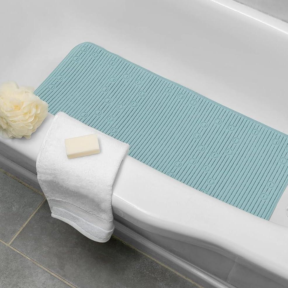 Alfombra de baño Clorox Duck Brand antideslizante 91x43 cm azul